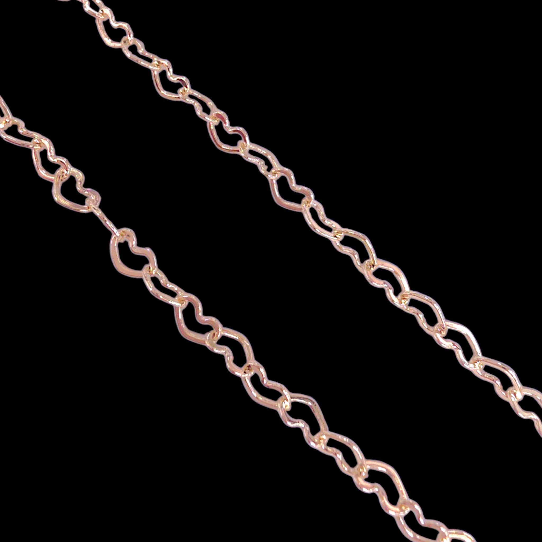 18K Gold Filled 3.5mm Eternal Valentine Heart Chain (Pack of 12)