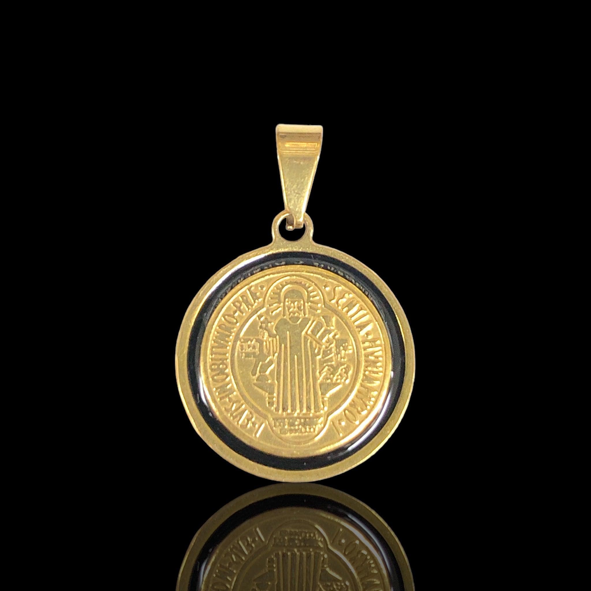 316L Stainless Steel Saint Benedict Protection Pendant