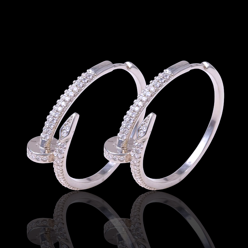 Gold Filled Oro Laminado Artisan Craft Lugano Hoop Earrings