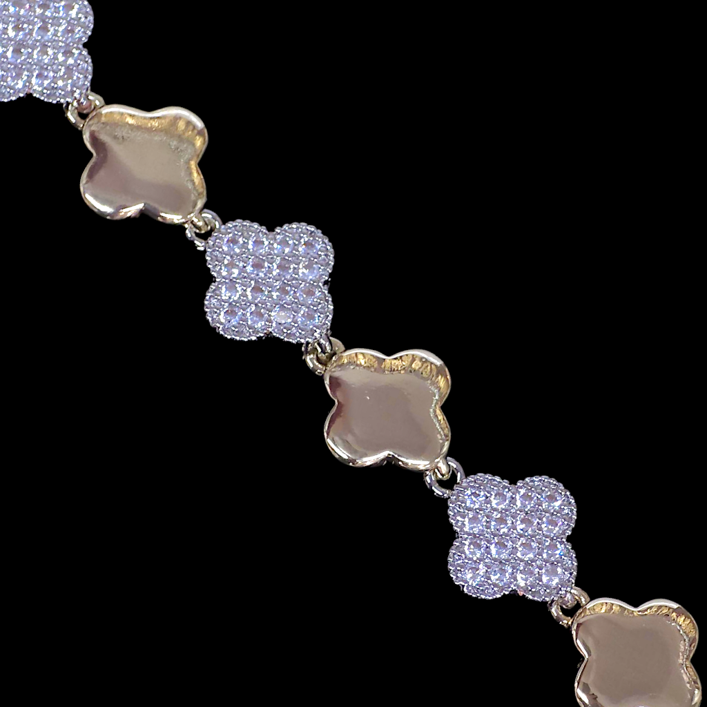Gold Filled Oro Laminado Milano Gem Blossom Bracelet