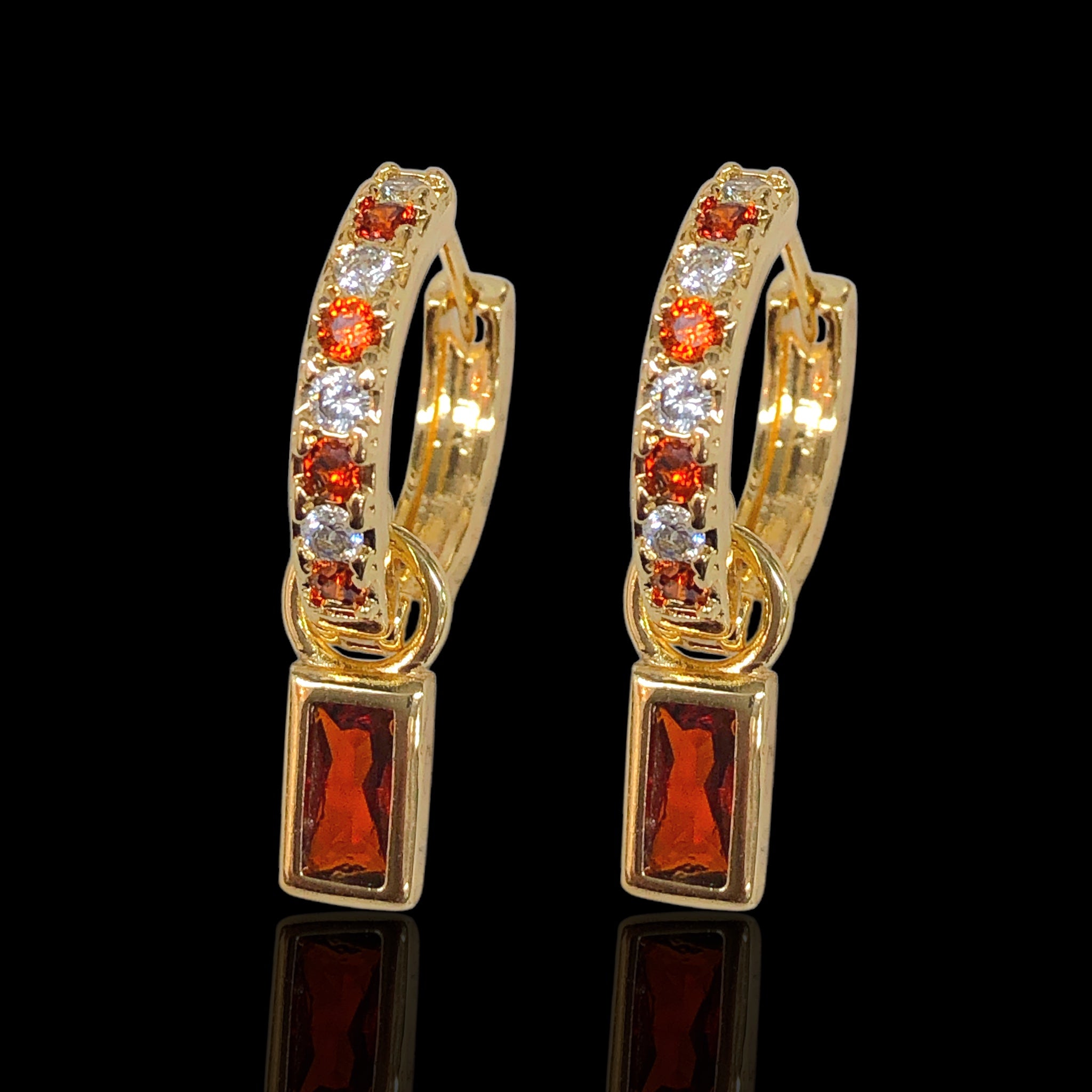 Gold Filled Oro Laminado Venetian Madame Dangle Earrings