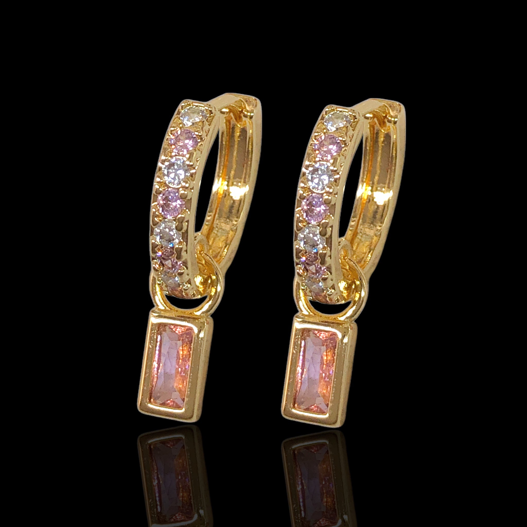 Gold Filled Oro Laminado Venetian Madame Dangle Earrings