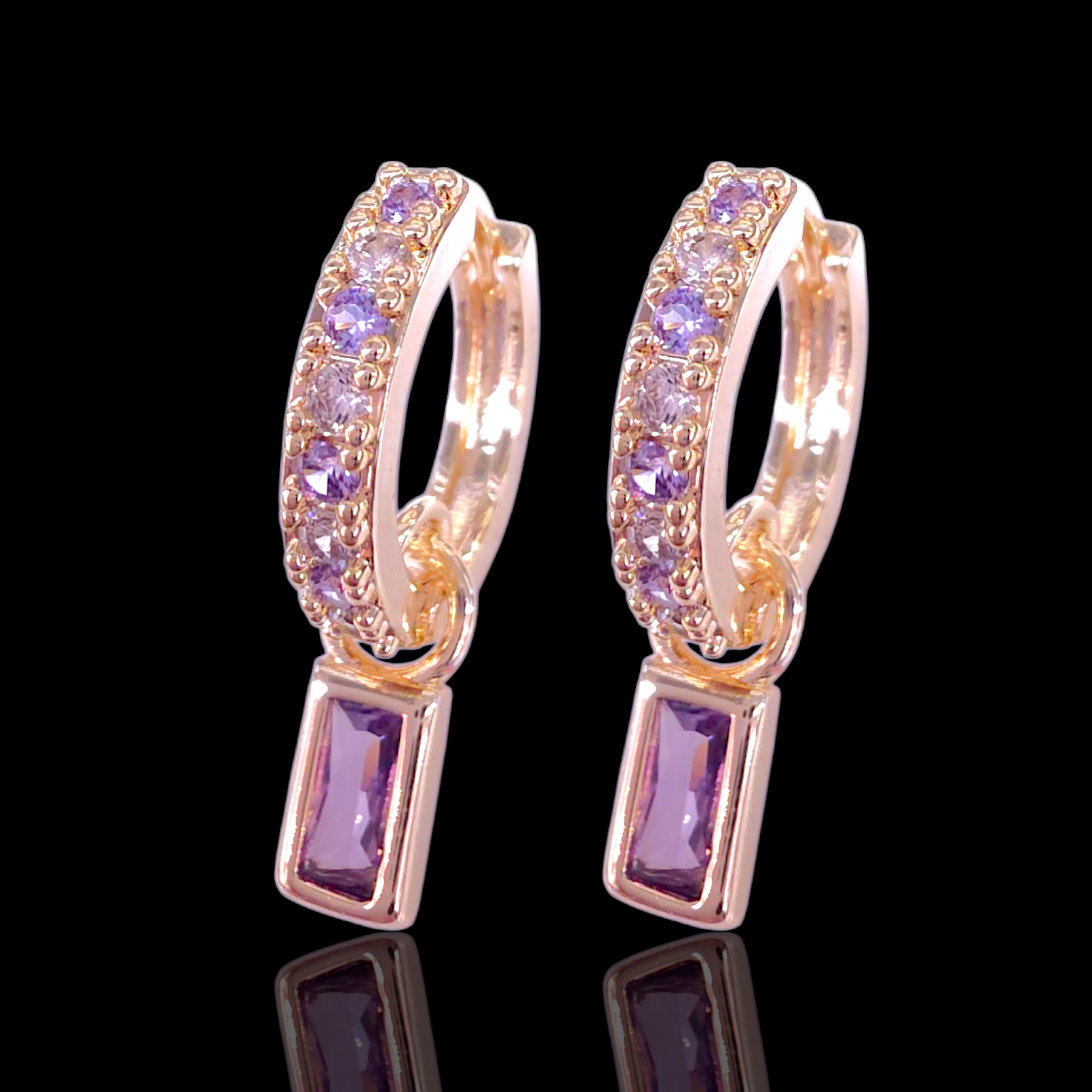 Gold Filled Oro Laminado Venetian Madame Dangle Earrings