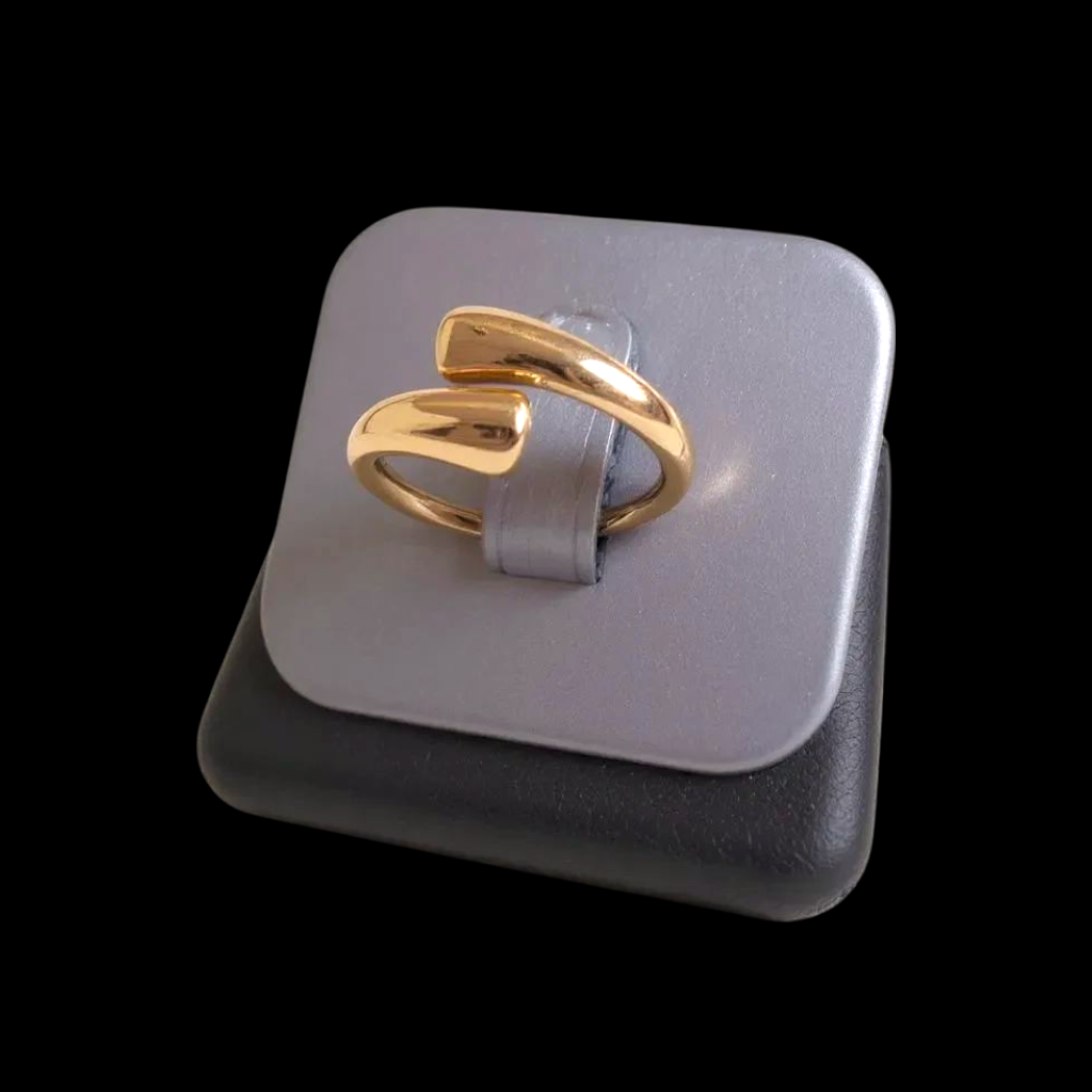 Gold Filled Stainless Steel Friendships Embrace Ring