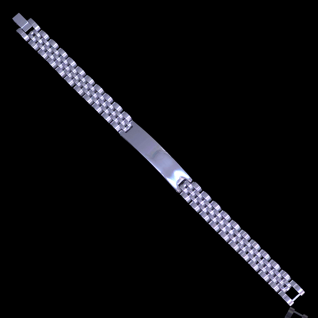 Gold Filled Stainless Steel Milano Rolx ID Mens Bracelet