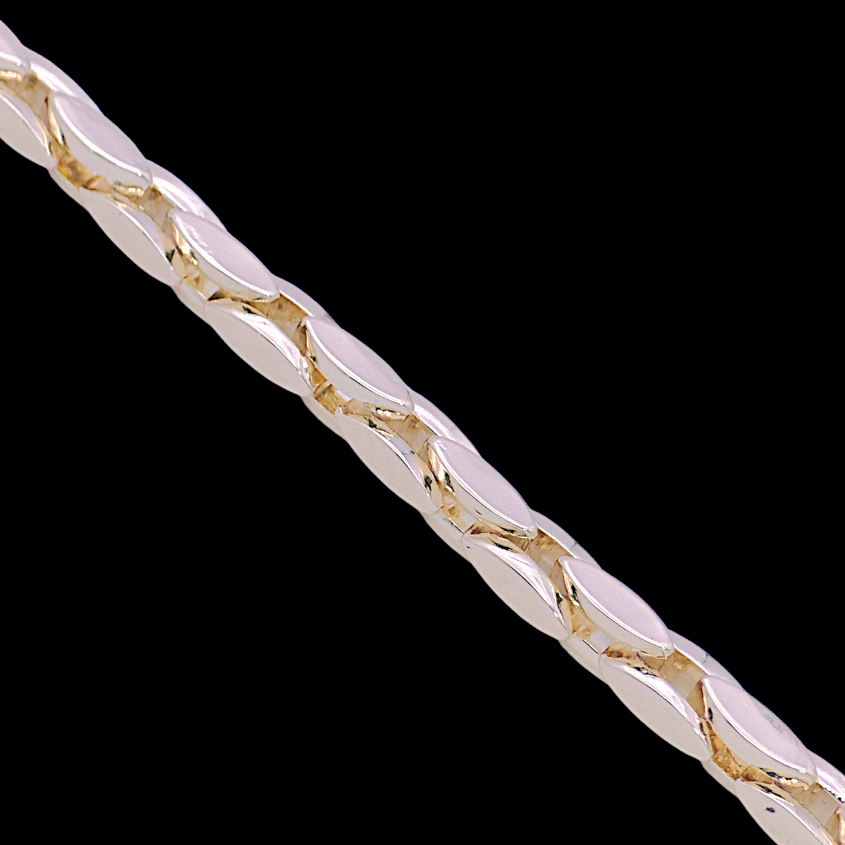 Oro Laminado 4.3mm Valencia Gilded Plate Chain Bracelet (PACK OF 6)