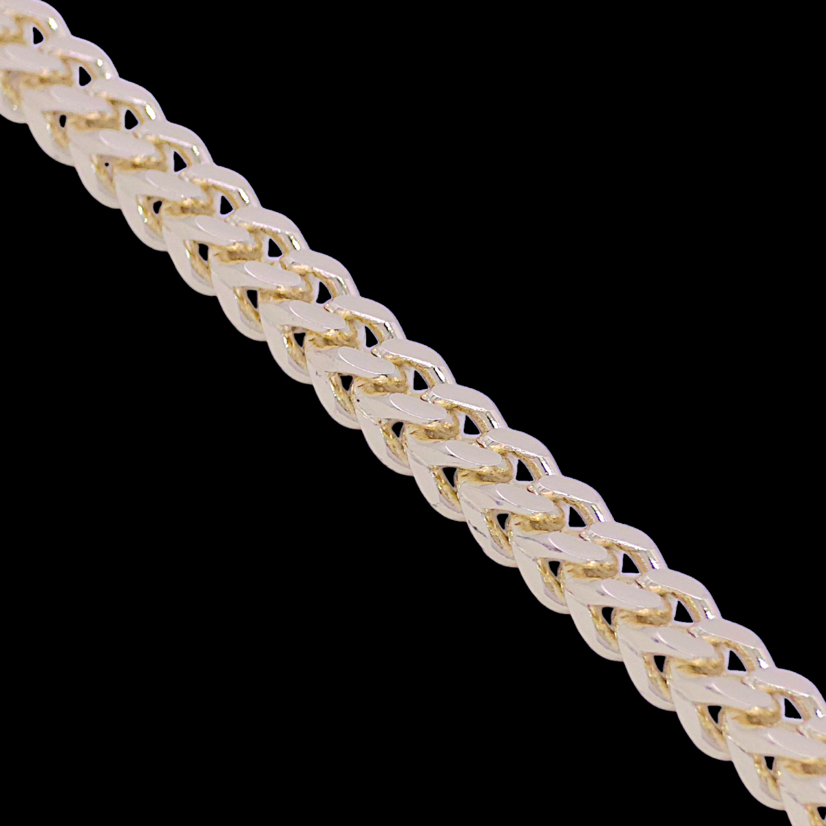 Oro Laminado 4mm Austrian Franco Chain Bracelet (PACK OF 6)