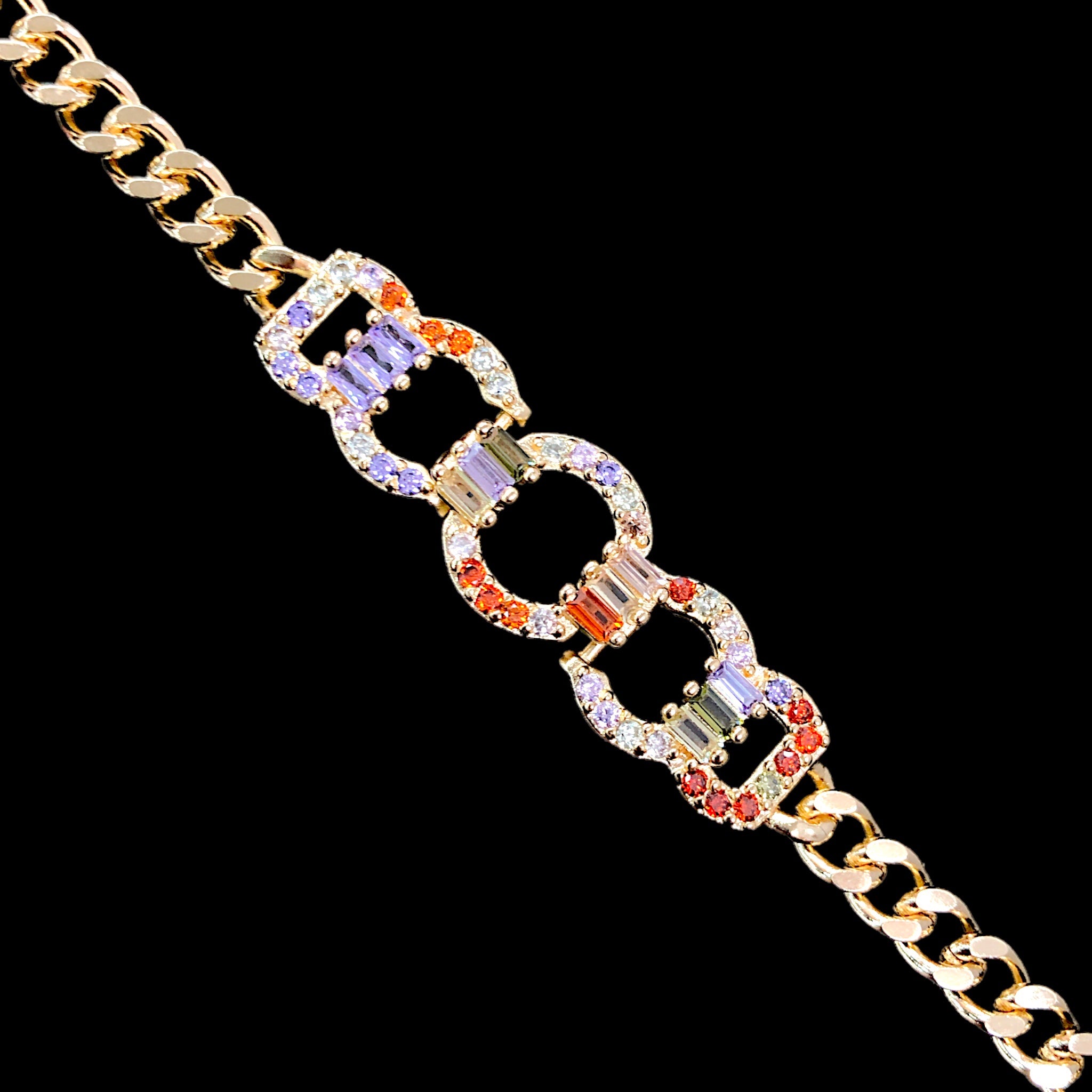 Oro Laminado Gold-Filled Circle of Life Bracelet