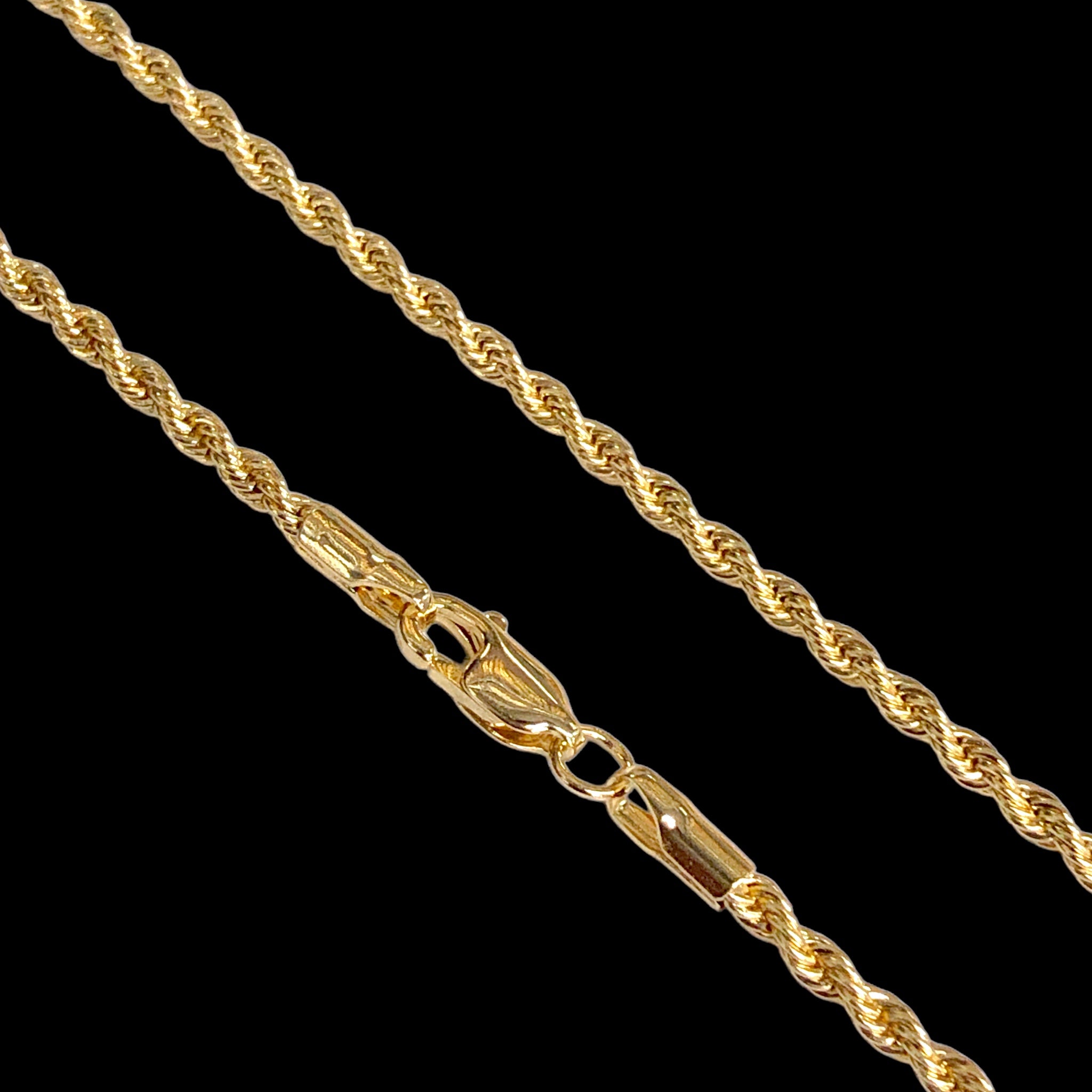 Oro Laminado Gold Filled 2.5mm Rope Chain (Pack of 6)