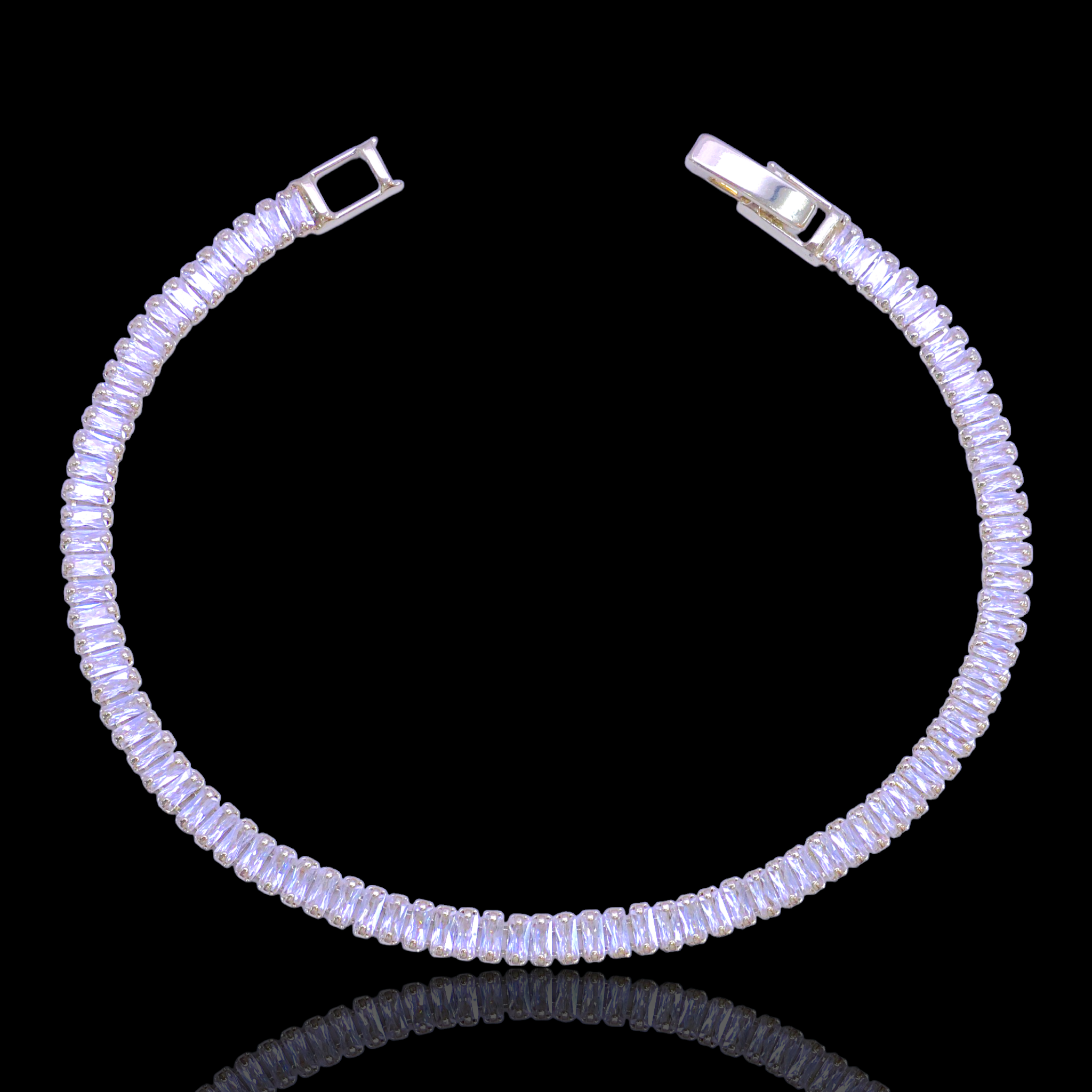 Oro Laminado Gold Filled 3.6mm Viceroy CZ Tennis Bracelet