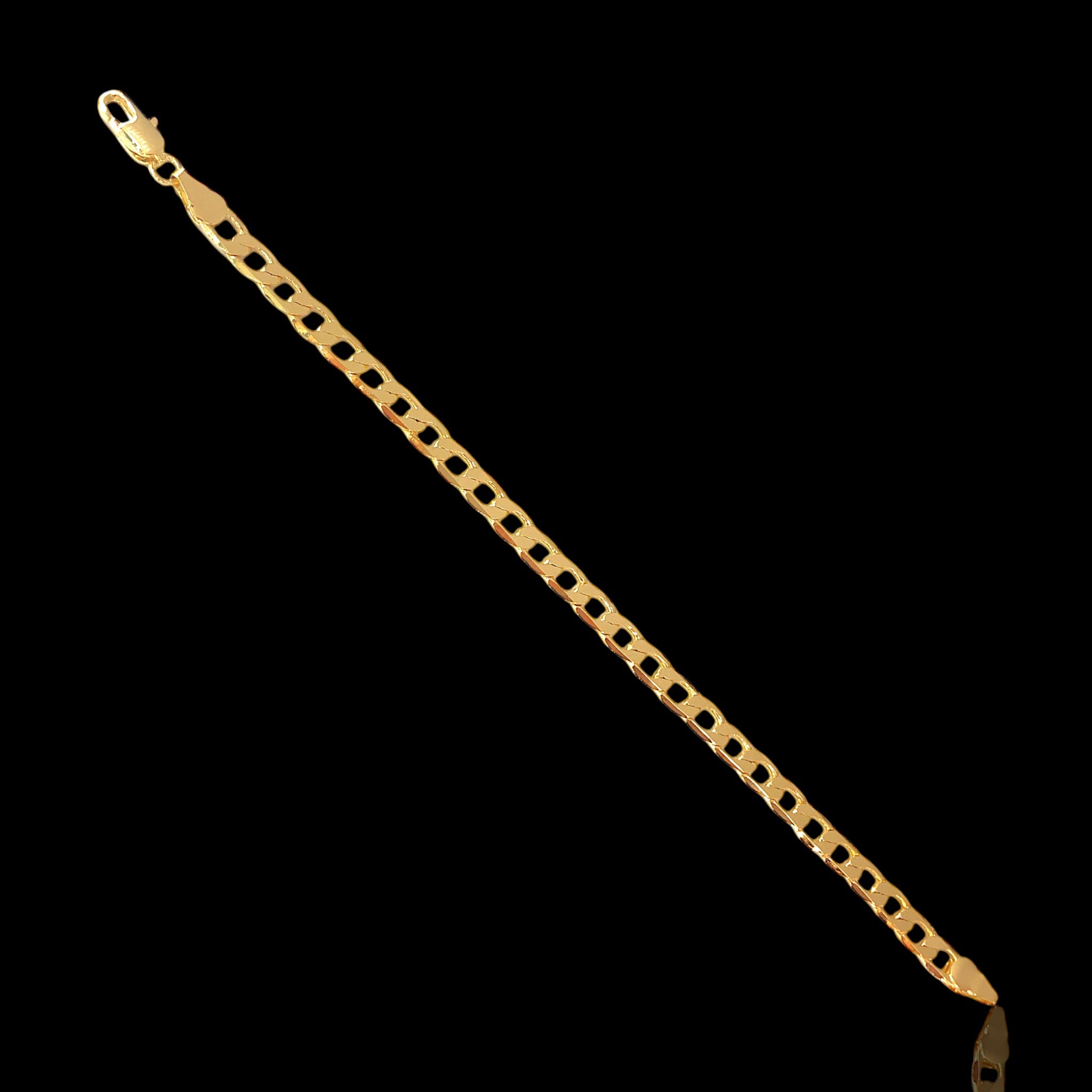 Oro Laminado Gold Filled 5.5mm Cuban Bracelet (PACK OF 6)