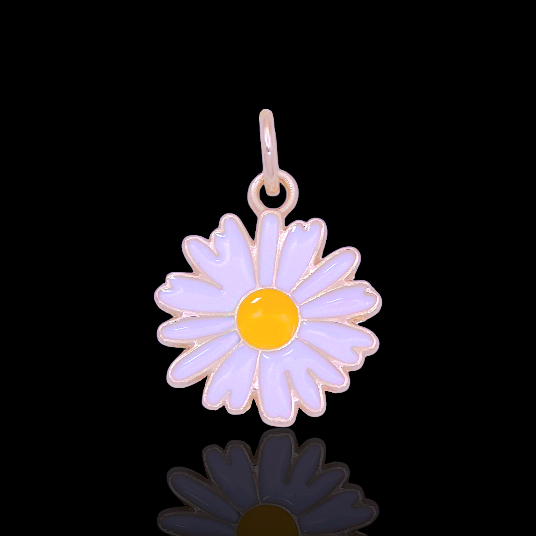 Oro Laminado Gold Filled DIY Wild Flower Charm Pendant