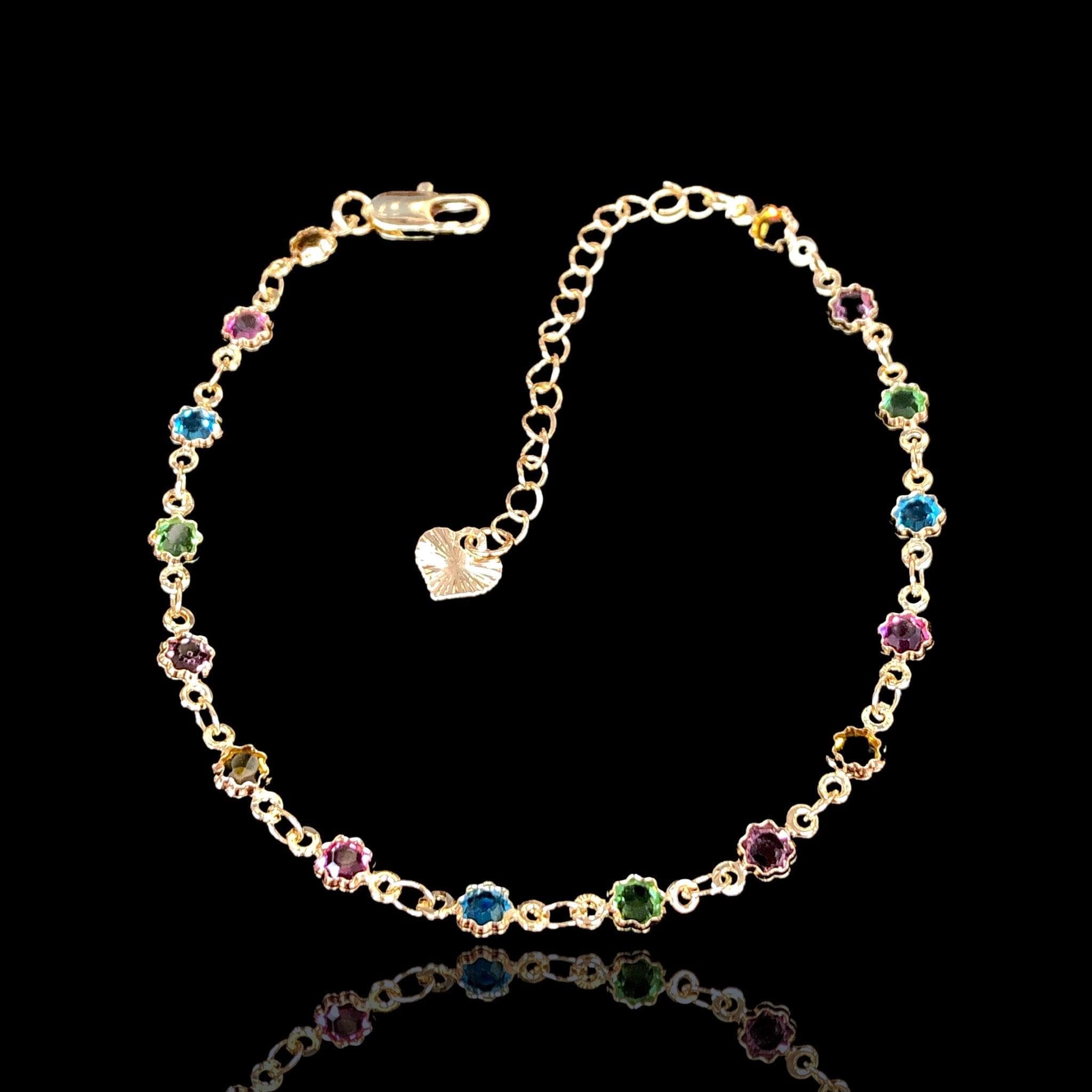 18K Gold-Filled Flower of the Sun Bracelet- kuania oro laminado