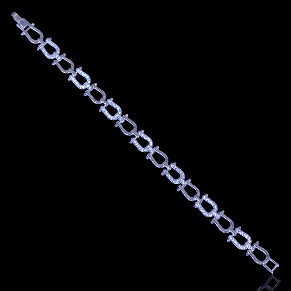 Oro Laminado Gold Filled French Horseshoe Chain Bracelet