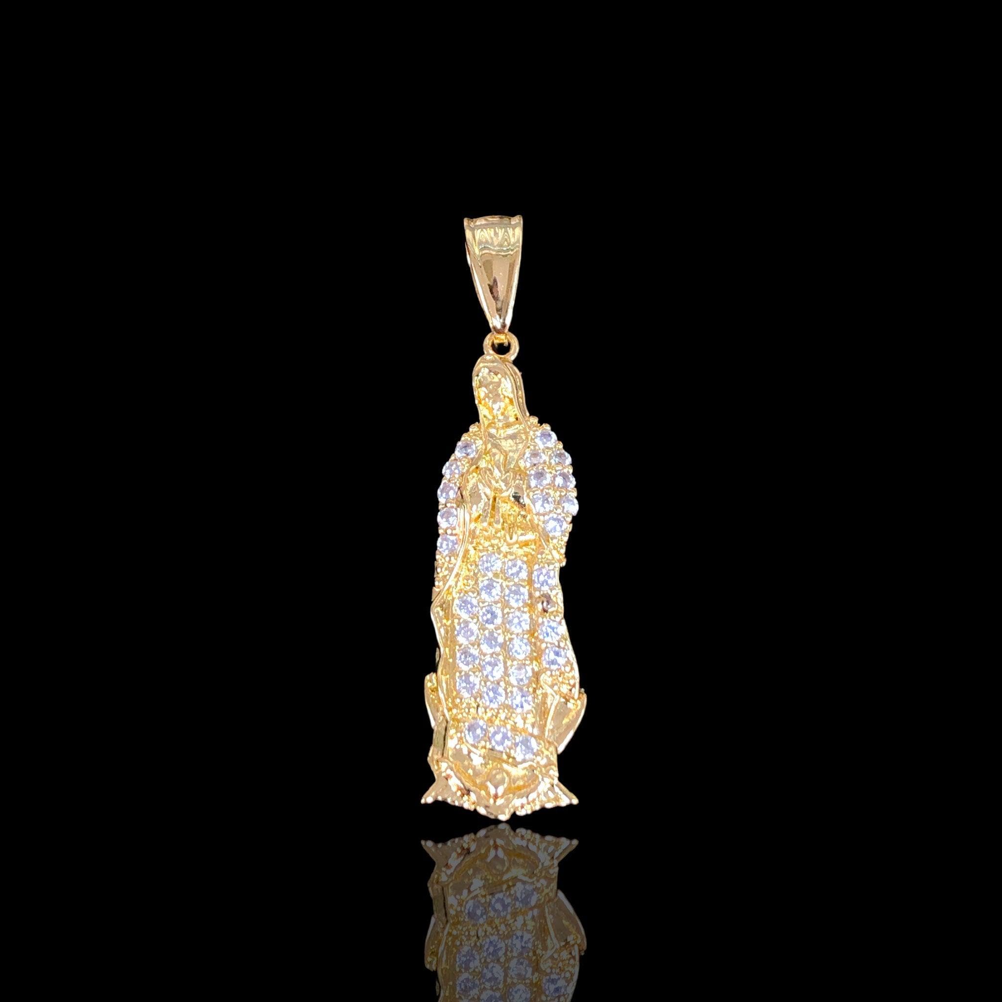Oro Laminado Gold Filled Guadalupe Mother Mary Pendant