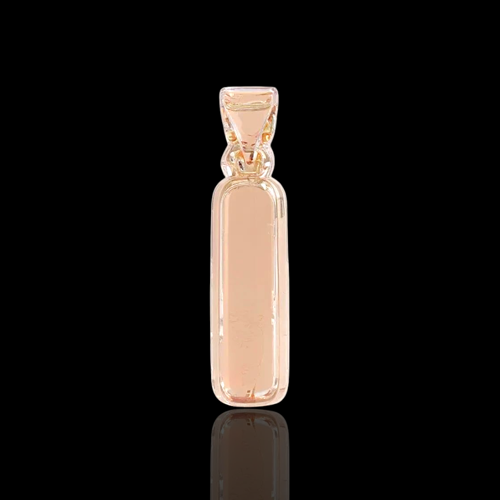 Oro Laminado Gold Filled Italia Bubble Letter Pendant Charms