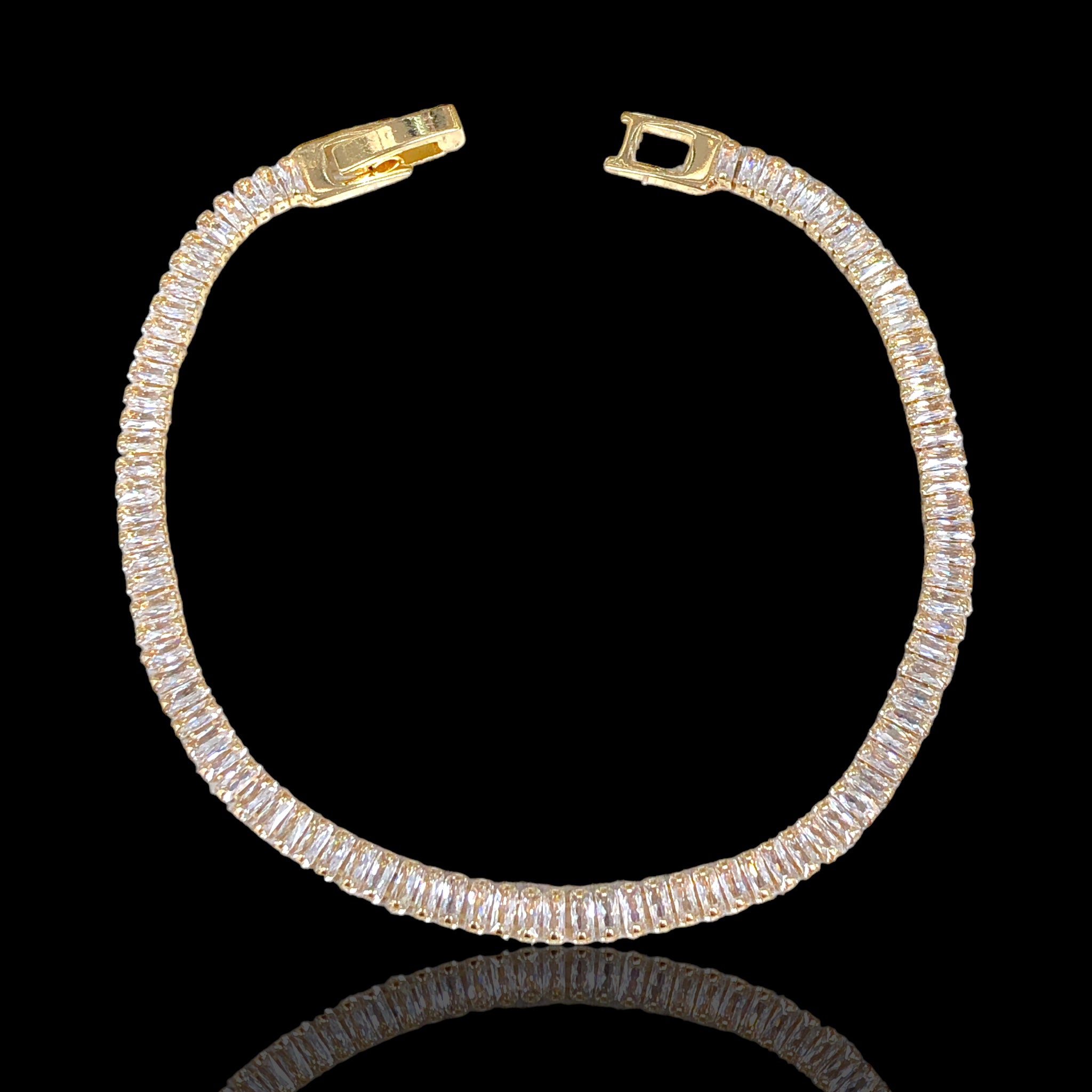 18k Gold Filled Royal Viceroy CZ Bracelet - Kuania Oro Laminado
