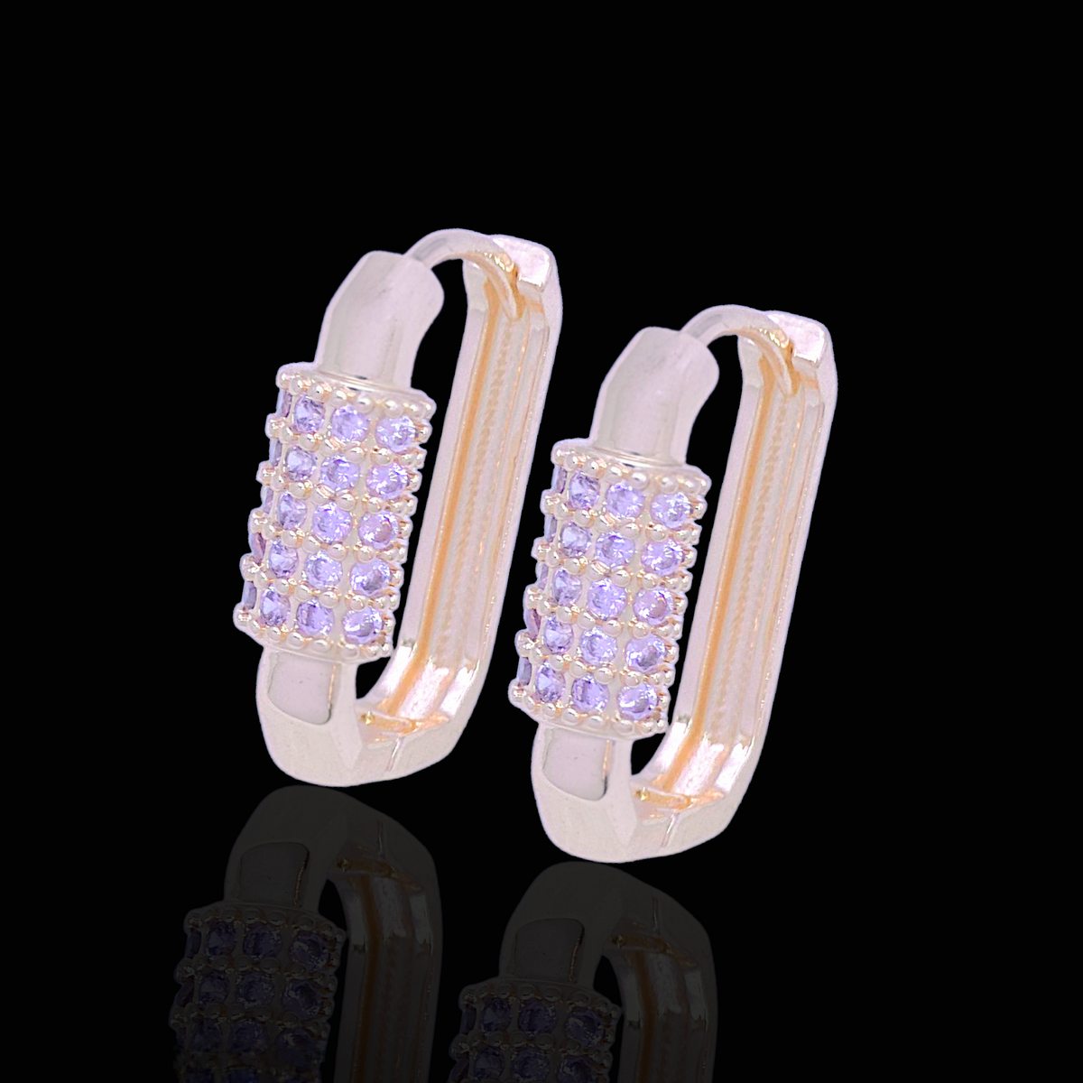 Oro Laminado Gold Filled Tallinn Oceanic Zirconia Earrings