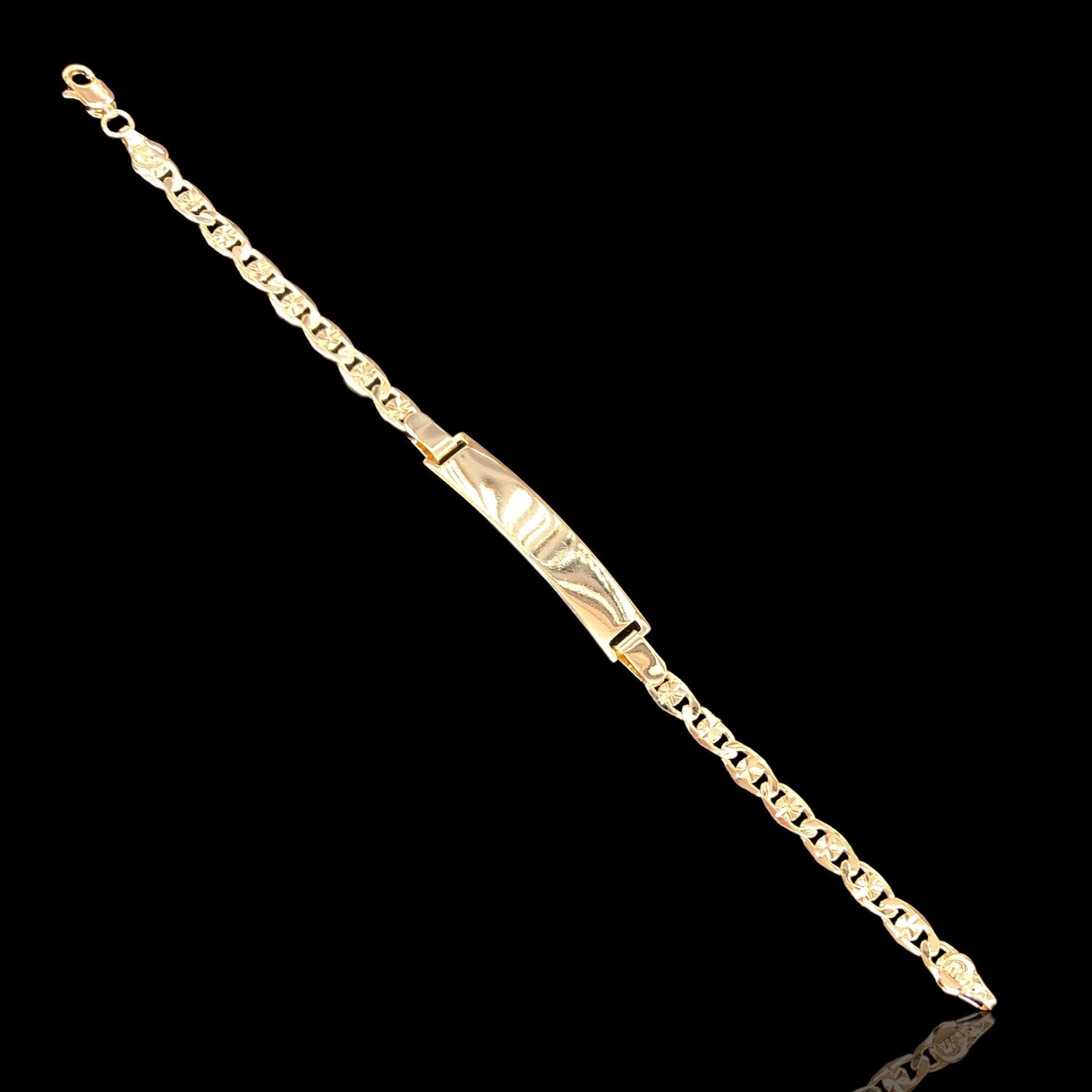 Oro Laminado Gold Filled Valentino ID Bracelets (Pack of 6)