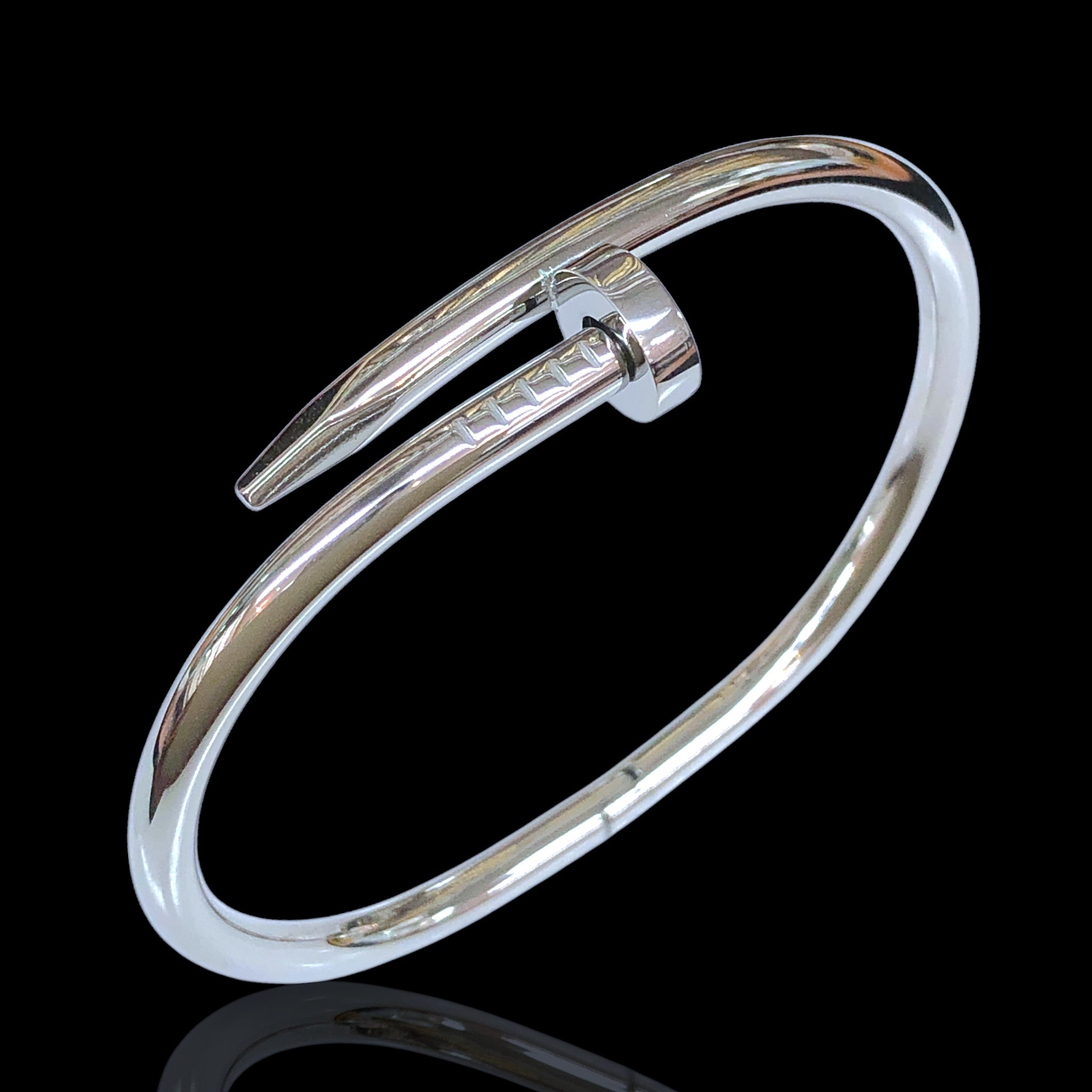 Oro Laminado Gold Filled Venetian Craft Nail Bangle