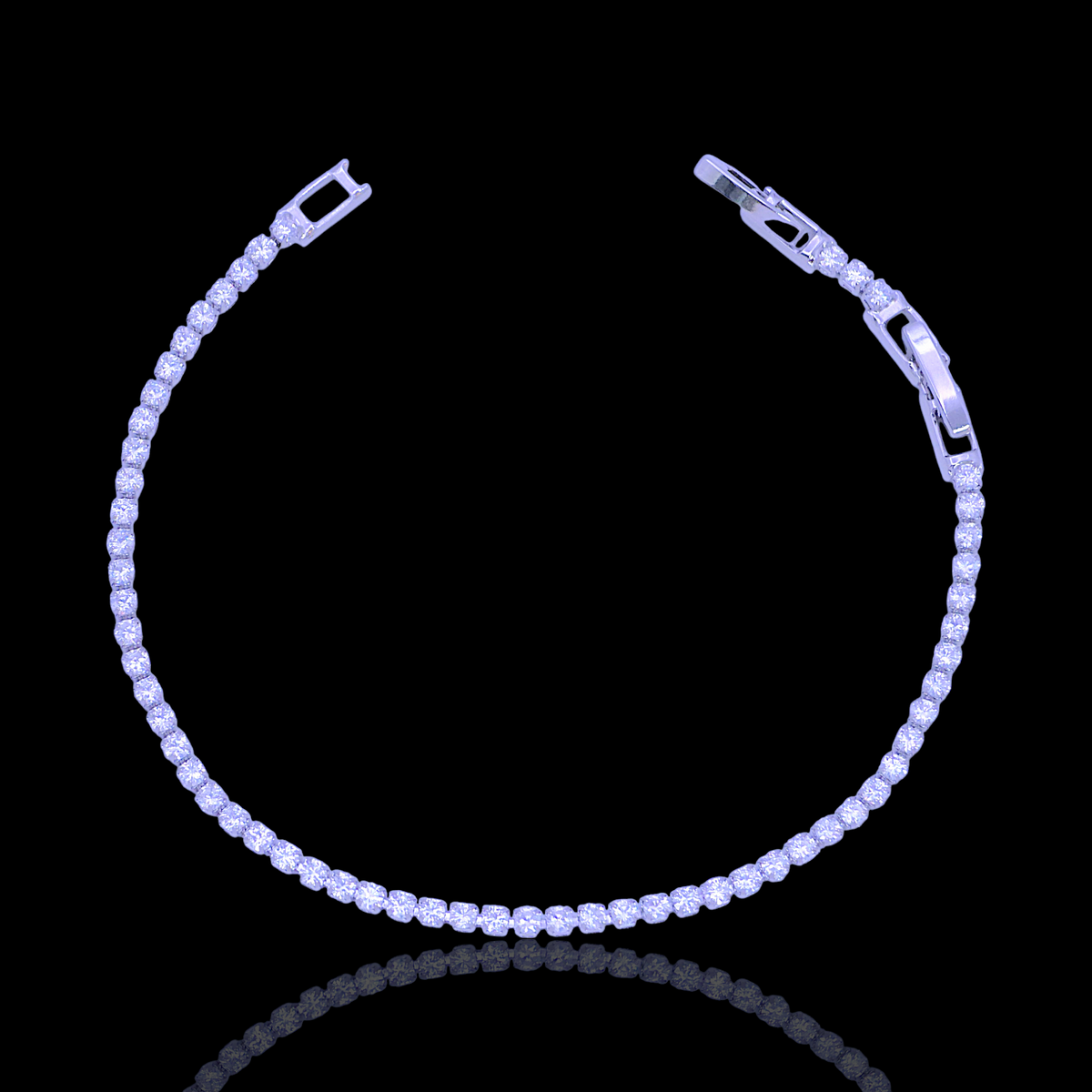 Oro Laminado Single Double Triple Layer Tennis Bracelet