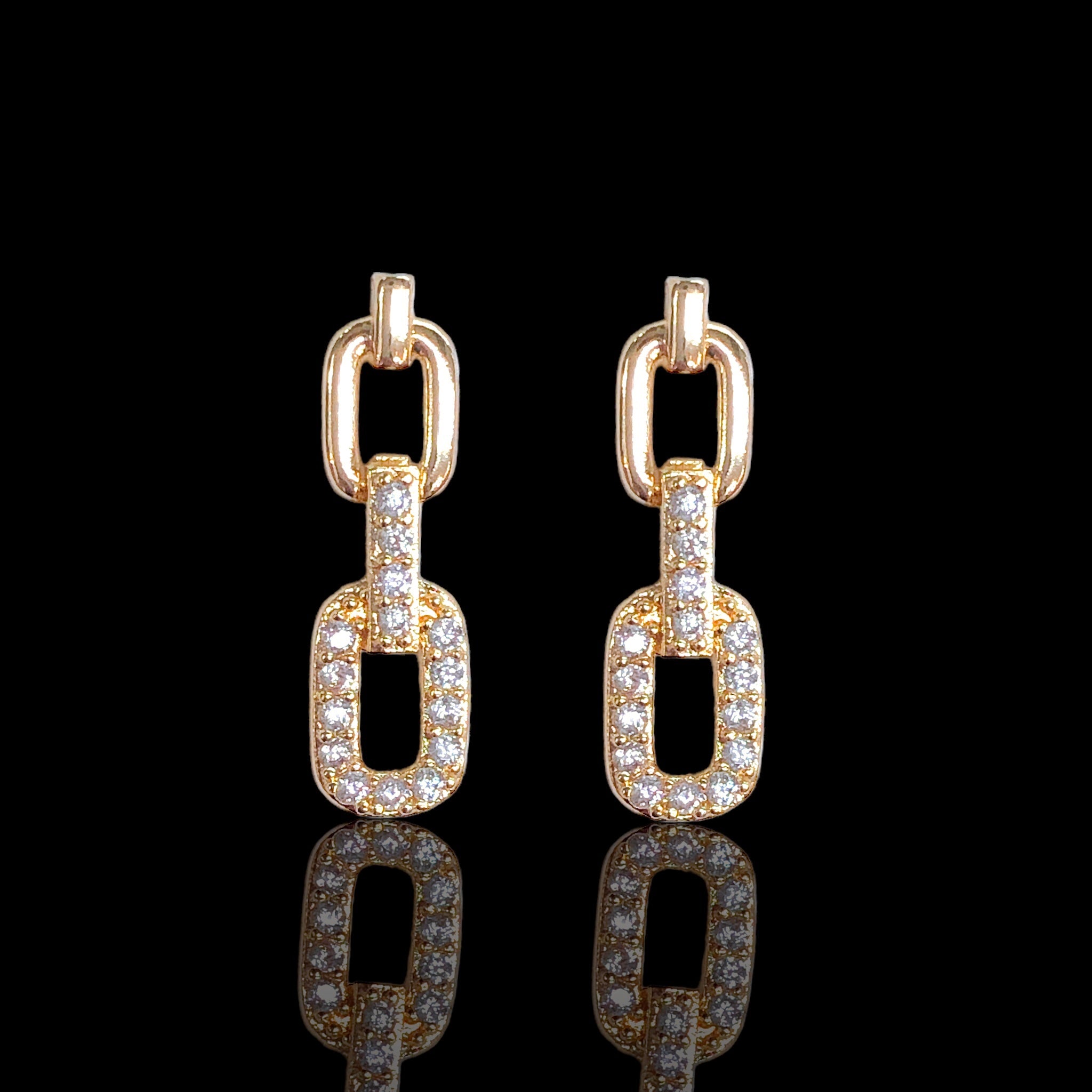 Gold Filled Oro Laminado La Costa Dangle Earrings