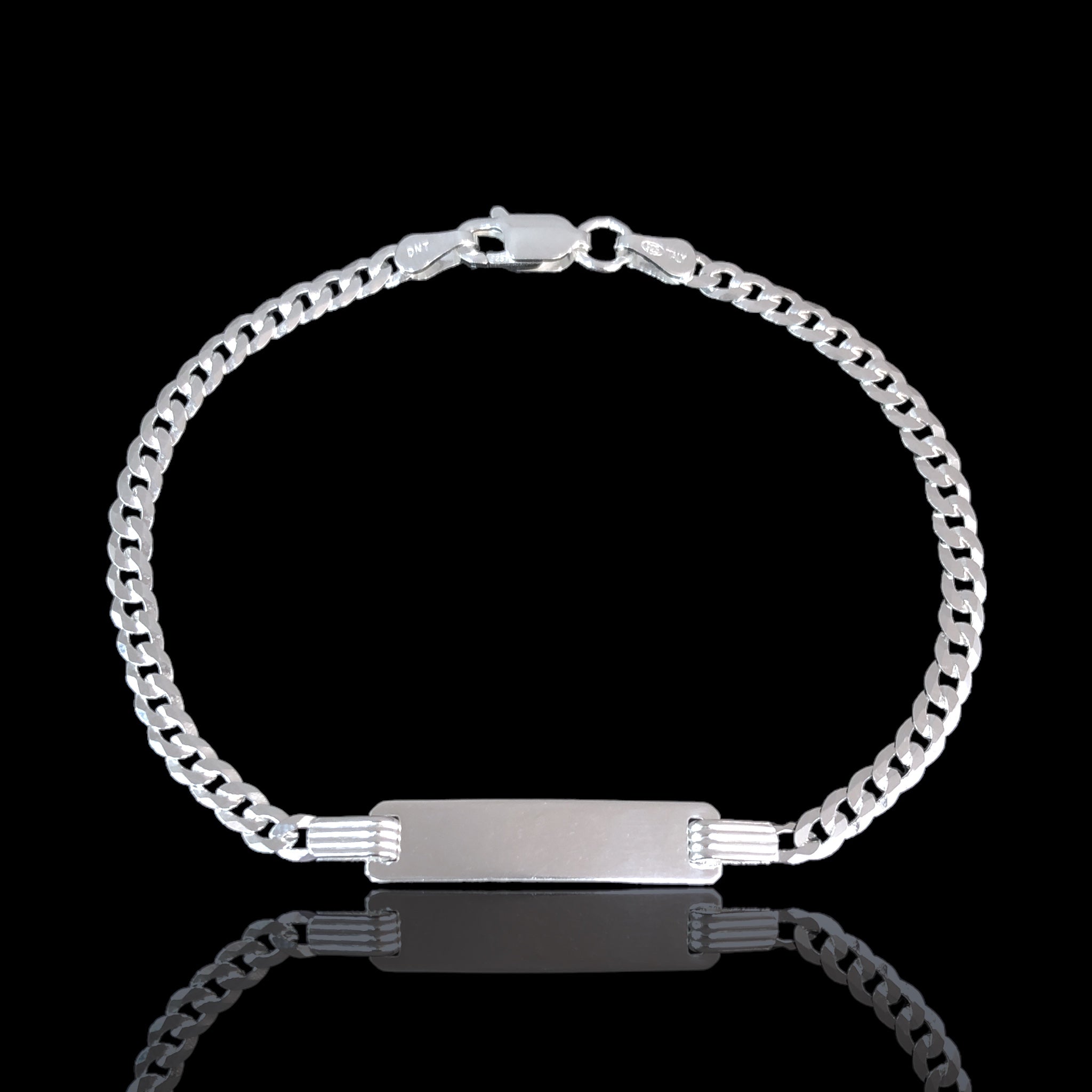 925 Sterling Silver Cuban Chain 5.5mm ID Bracelet - Kuania 925 Sterling Silver