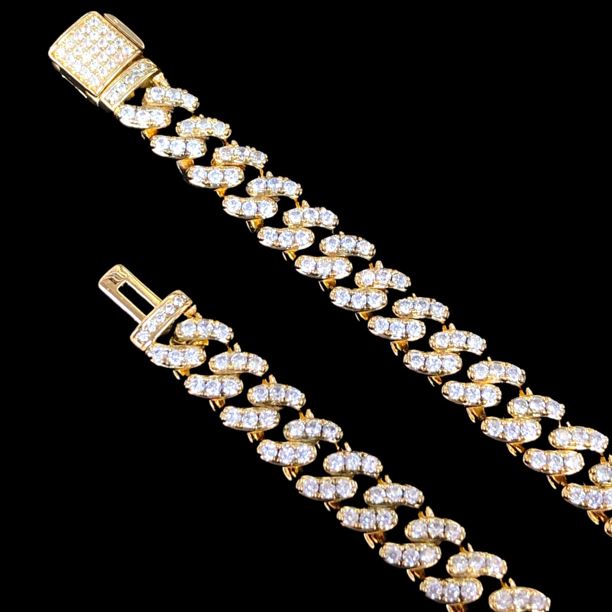 18K Gold-Filled 9mm Icy Venetian Cuban Chain -18K Gold Filled Oro Laminado CHAIN - KUANIA