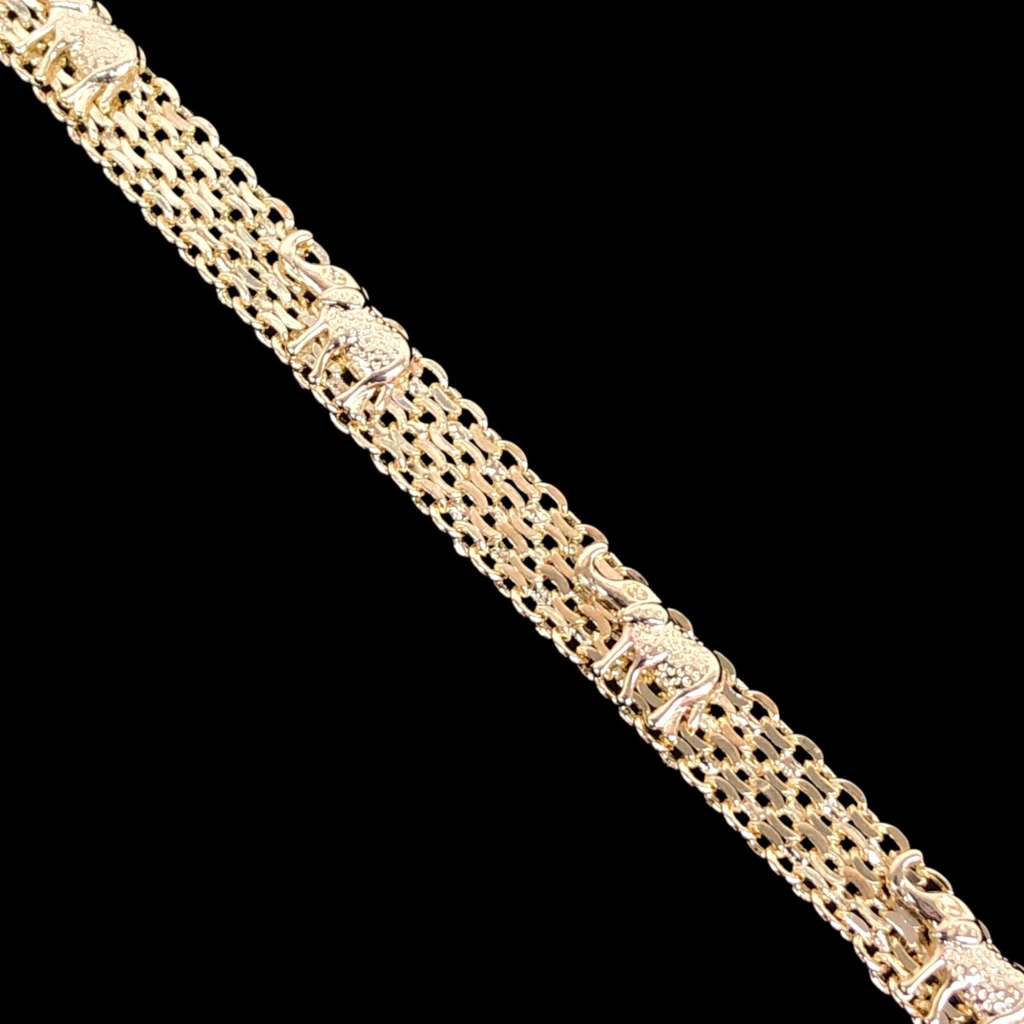 OLB 0049 -18K Gold Filled Oro Laminado BRACELET, NEW - KUANIA