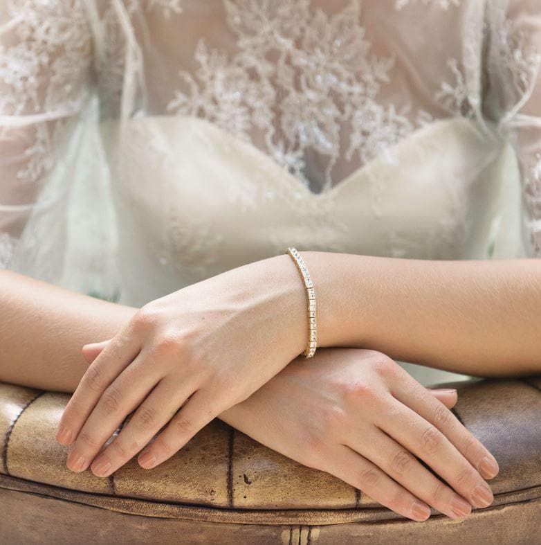 OLB 0241 -18K Gold Filled Oro Laminado BRACELET, NEW - KUANIA
