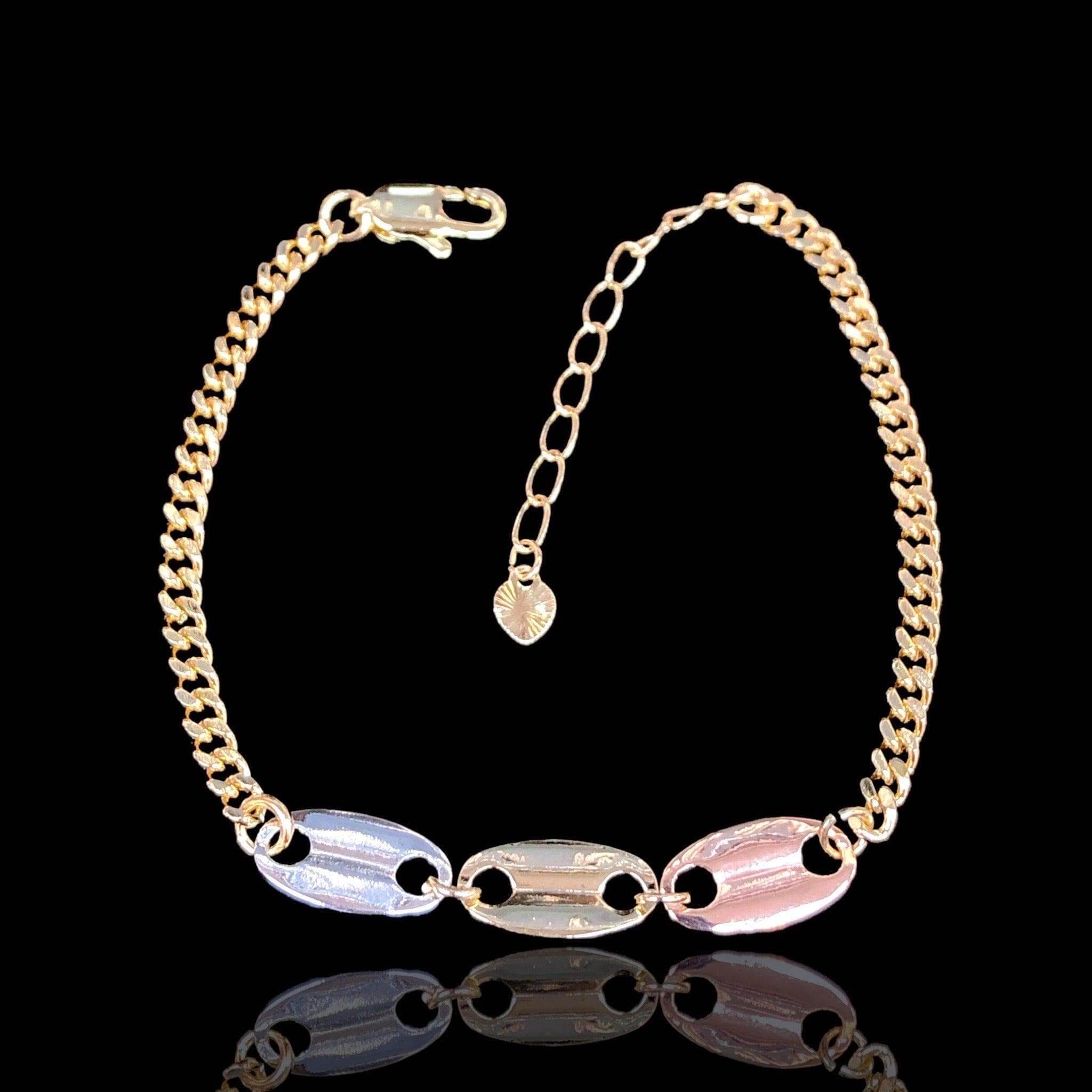 OLB 0285 (PACK OF 6) -18K Gold Filled Oro Laminado BRACELET - KUANIA