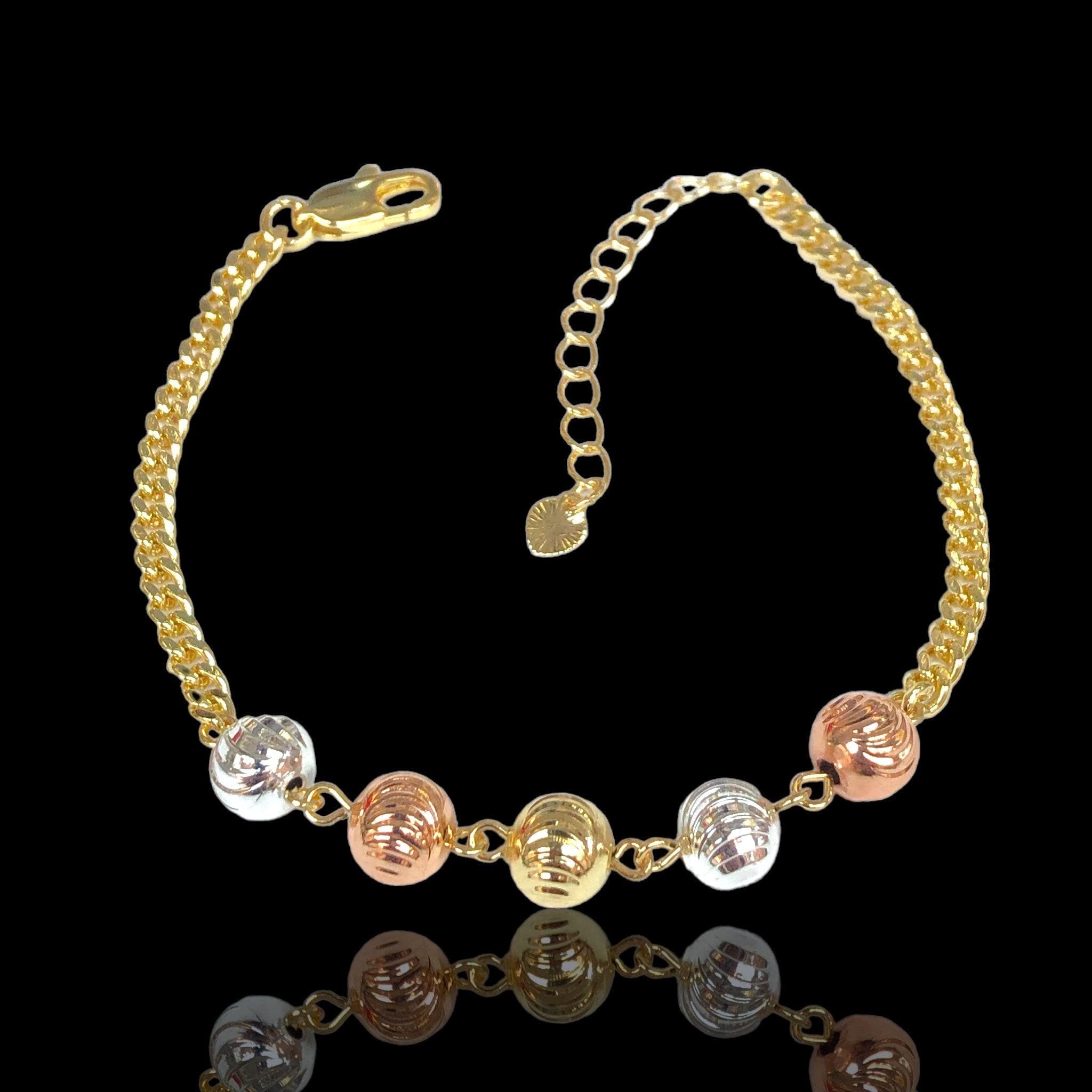 OLB 0303 (PACK OF 6) -18K Gold Filled Oro Laminado BRACELET - KUANIA