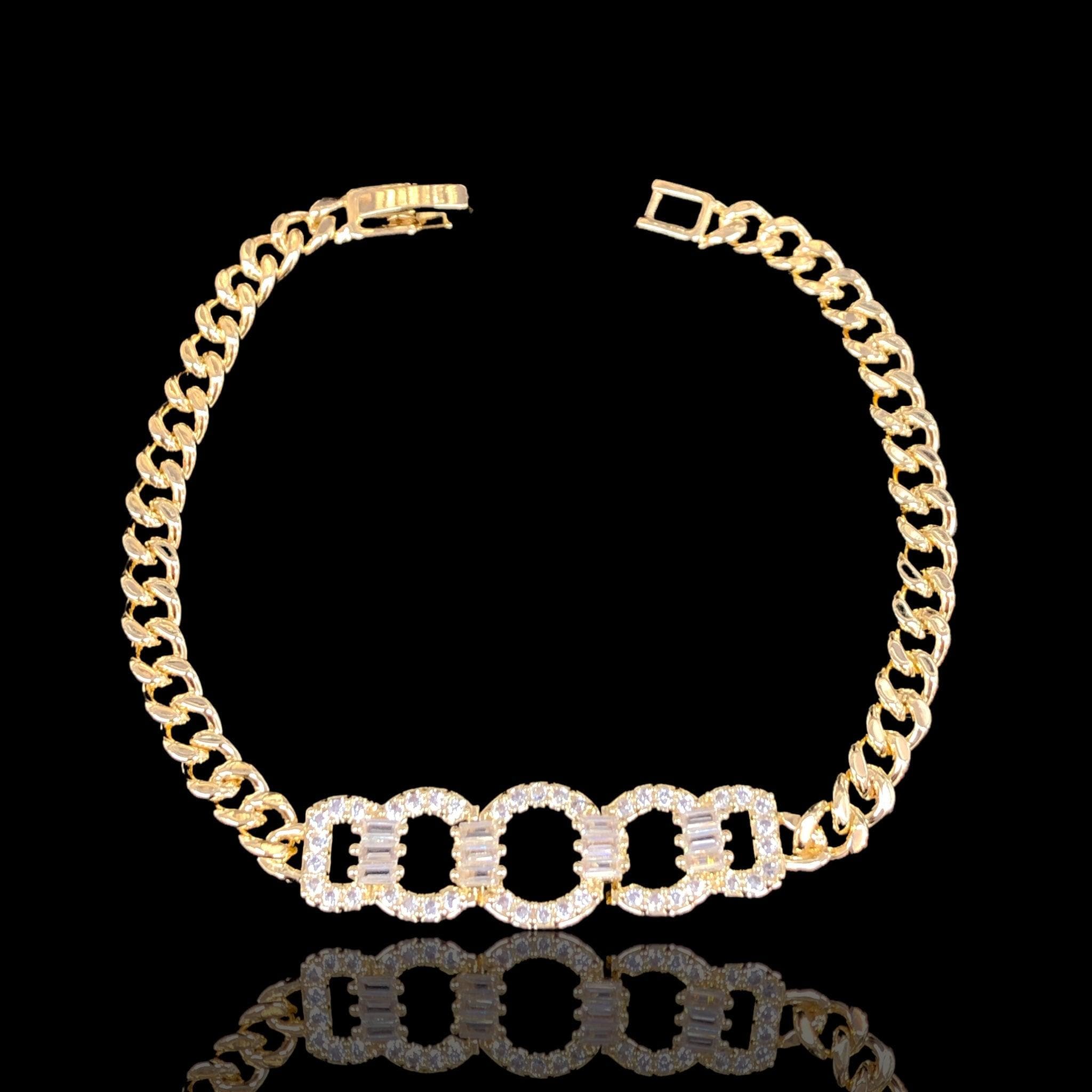 OLB 0322 -18K Gold Filled Oro Laminado BRACELET - KUANIA