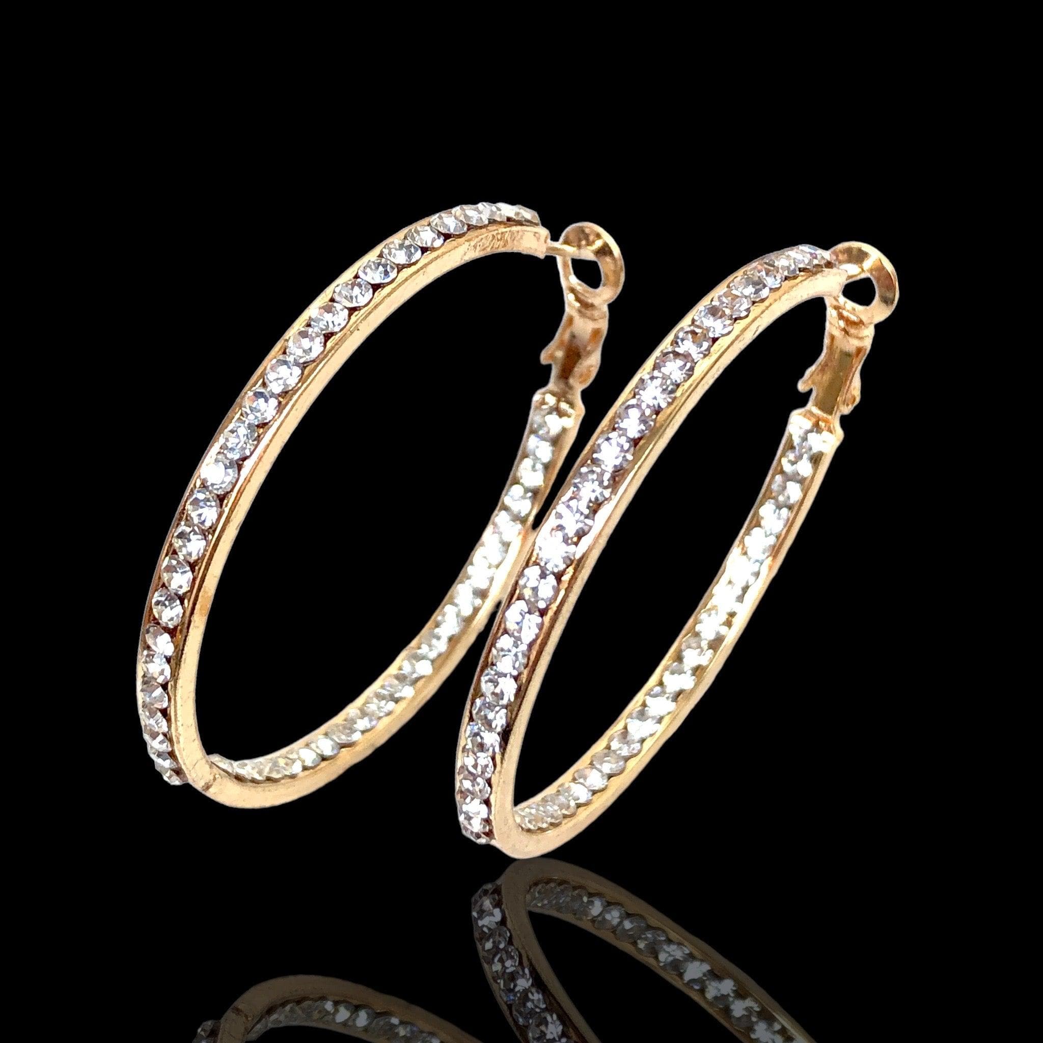 OLE 0378 -18K Gold Filled Oro Laminado EARRING, NEW - KUANIA