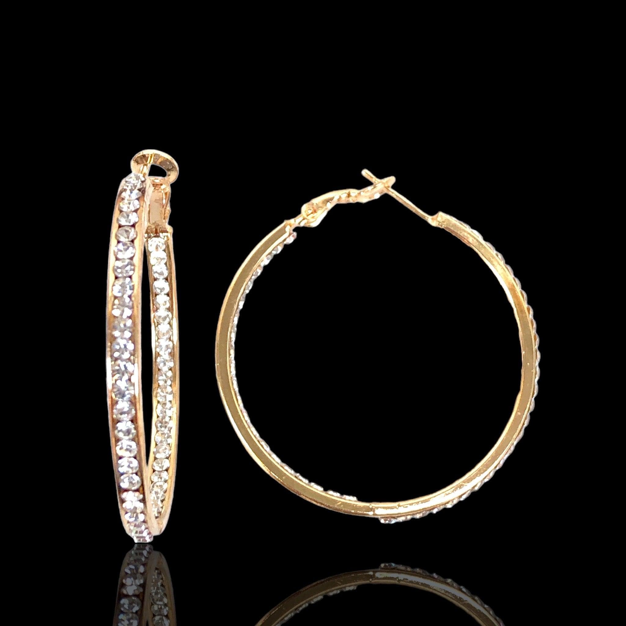 OLE 0378 -18K Gold Filled Oro Laminado EARRING, NEW - KUANIA