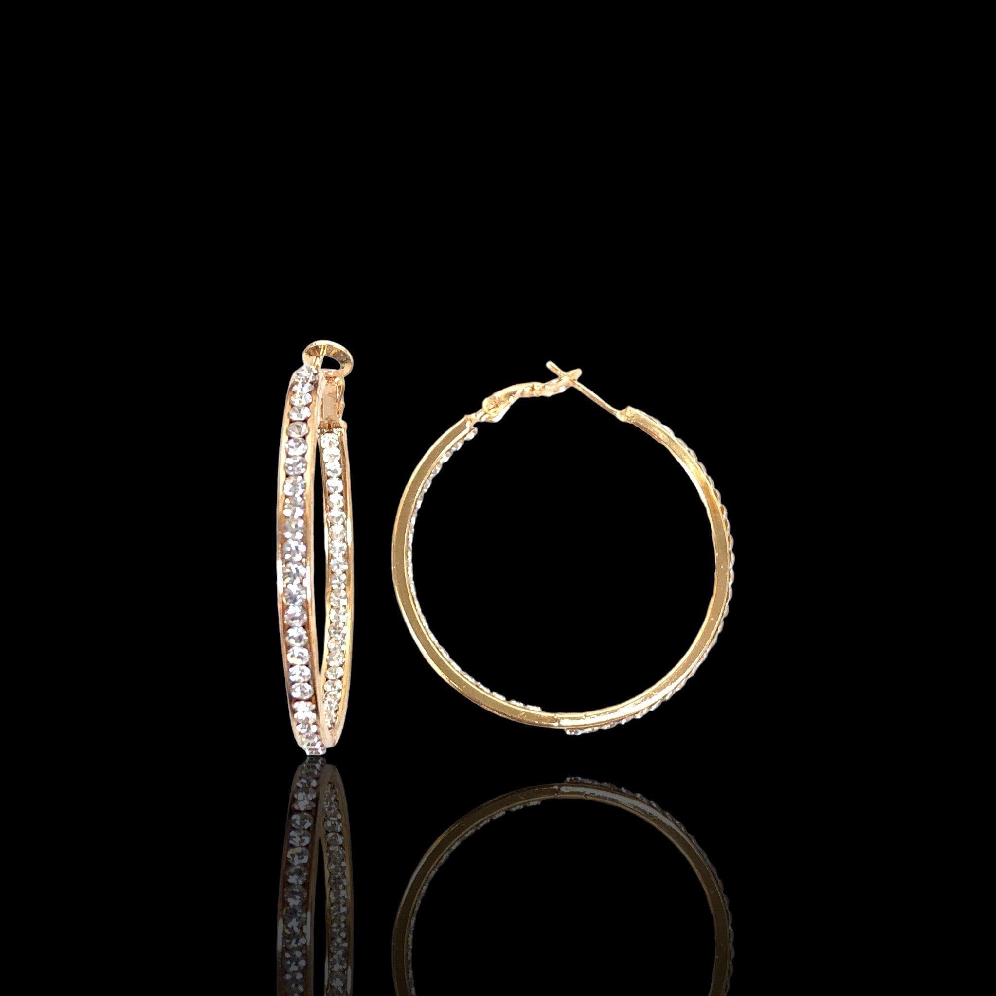 OLE 0378 -18K Gold Filled Oro Laminado EARRING, NEW - KUANIA