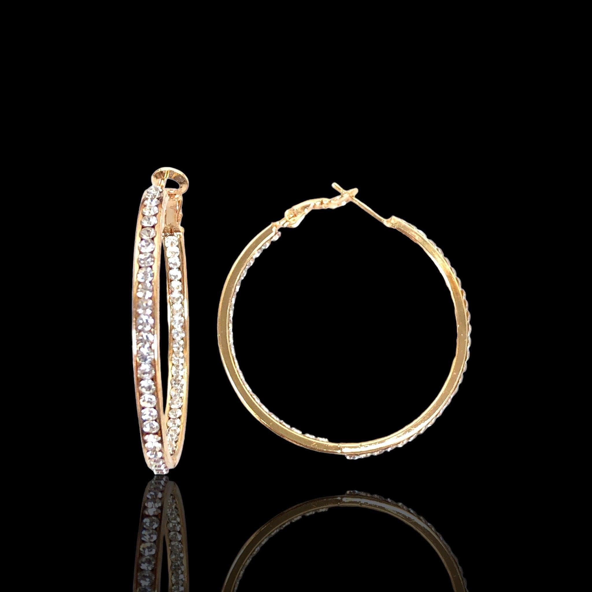 OLE 0378 -18K Gold Filled Oro Laminado EARRING, NEW - KUANIA