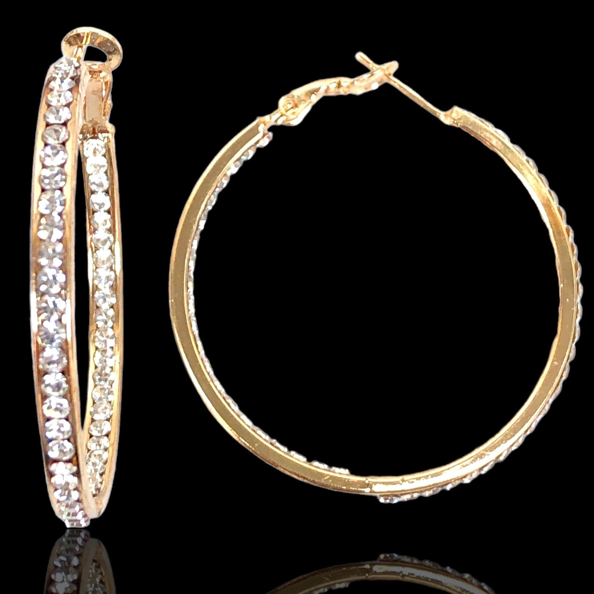 OLE 0378 -18K Gold Filled Oro Laminado EARRING, NEW - KUANIA