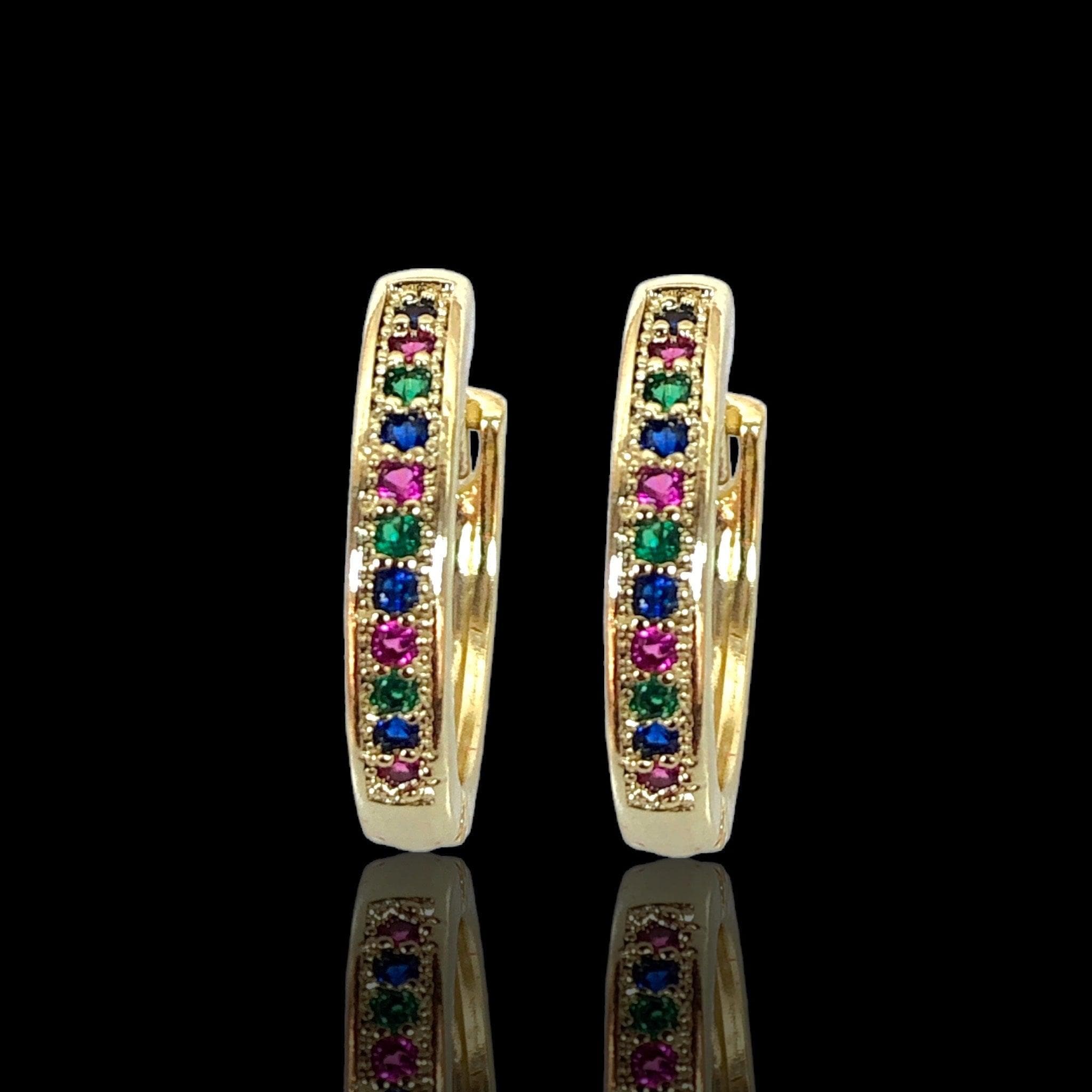 OLE 0402 -18K Gold Filled Oro Laminado EARRINGS - KUANIA