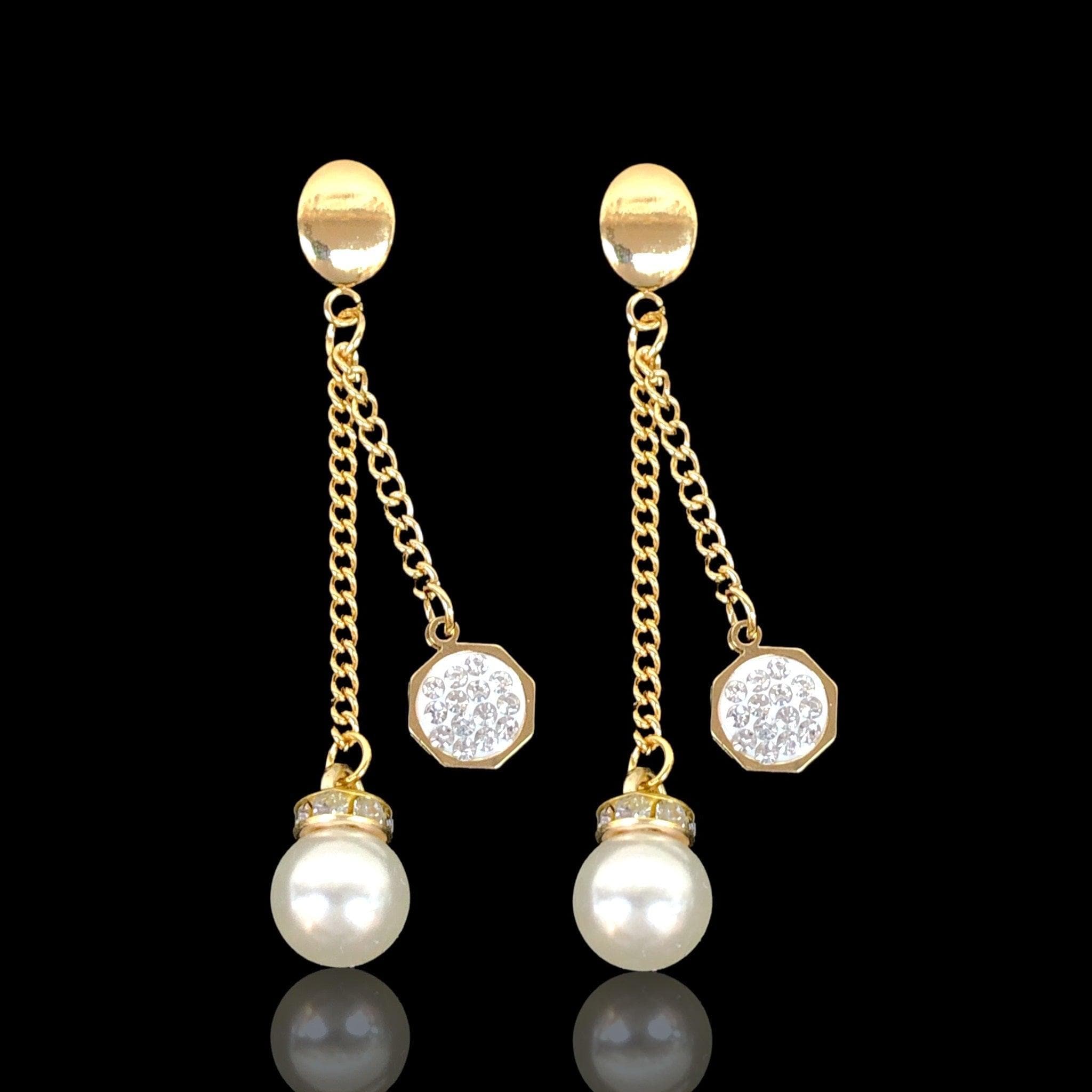 OLE 0404 -18K Gold Filled Oro Laminado EARRINGS - KUANIA