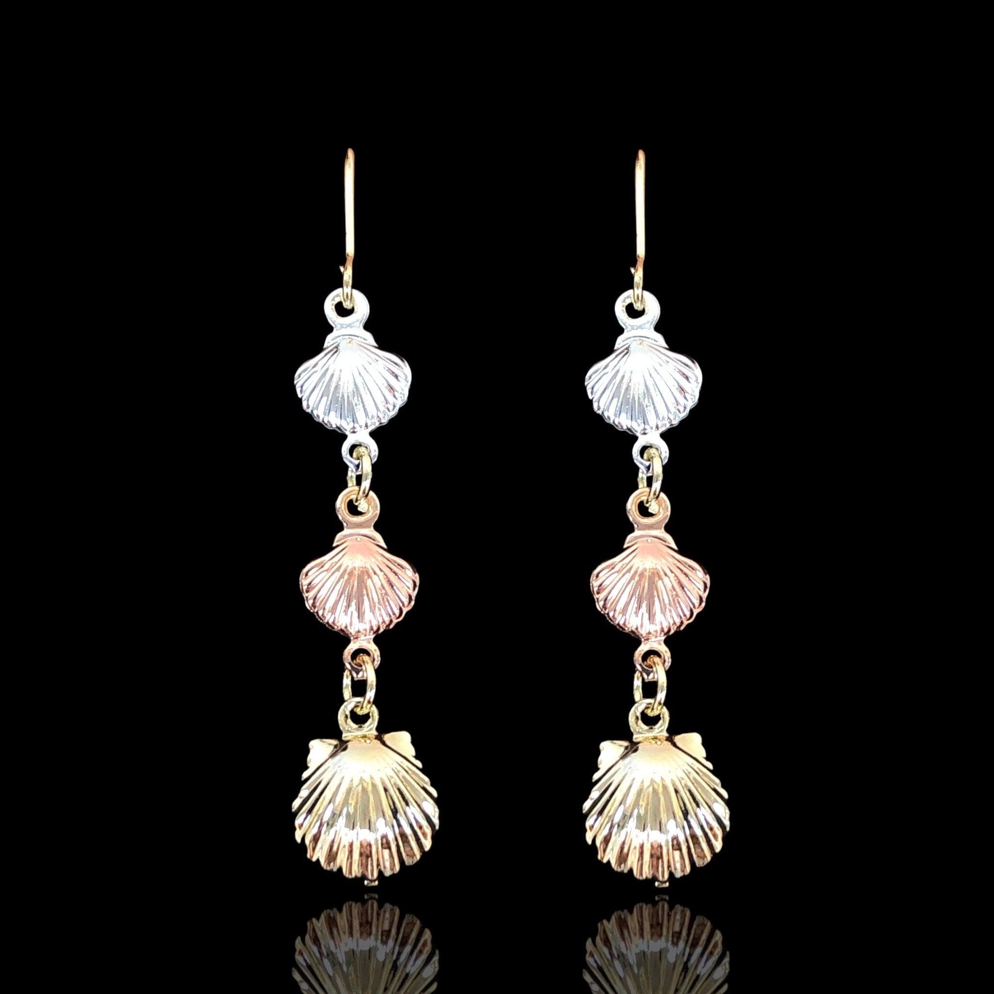 OLE 0408 -18K Gold Filled Oro Laminado EARRINGS - KUANIA