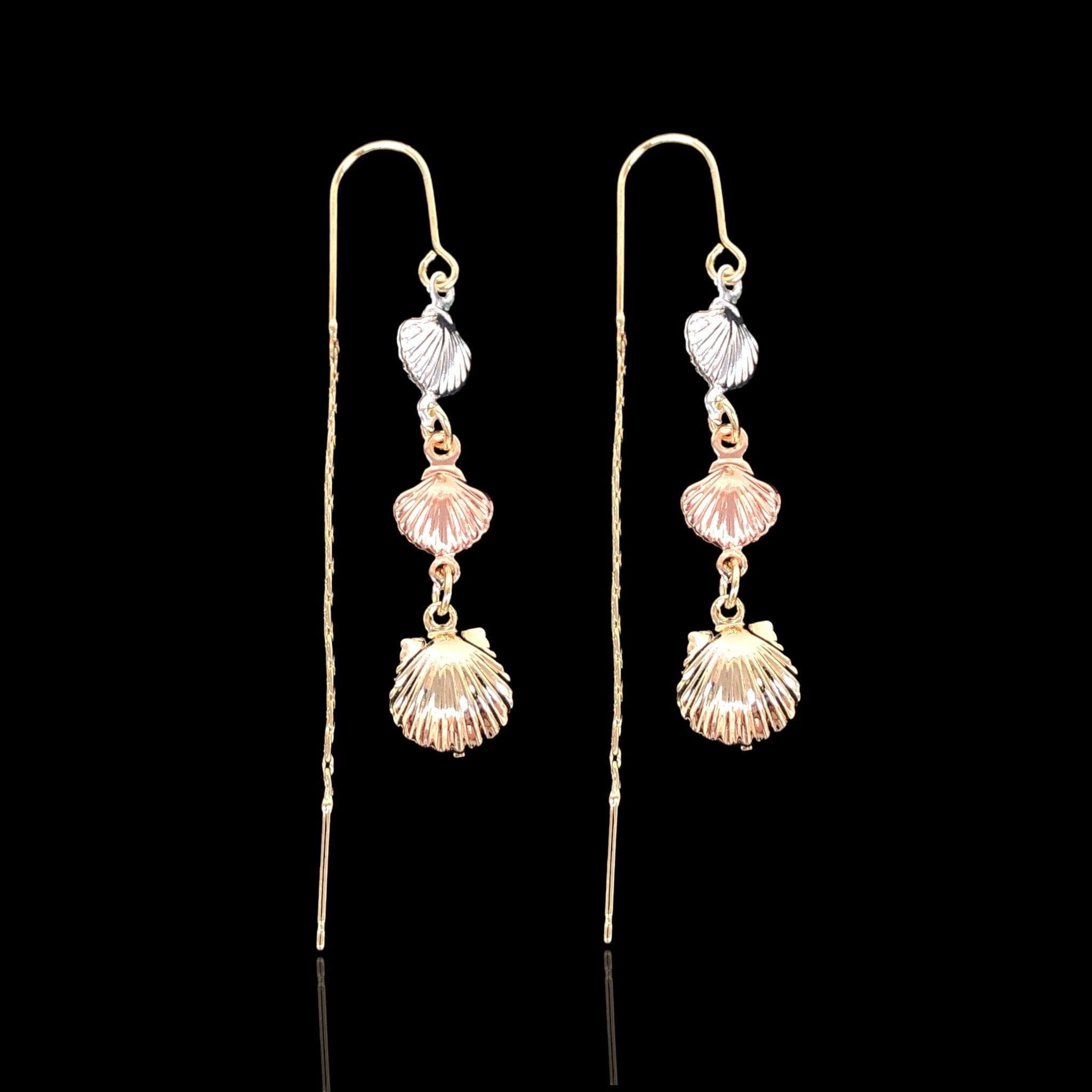 OLE 0408 -18K Gold Filled Oro Laminado EARRINGS - KUANIA