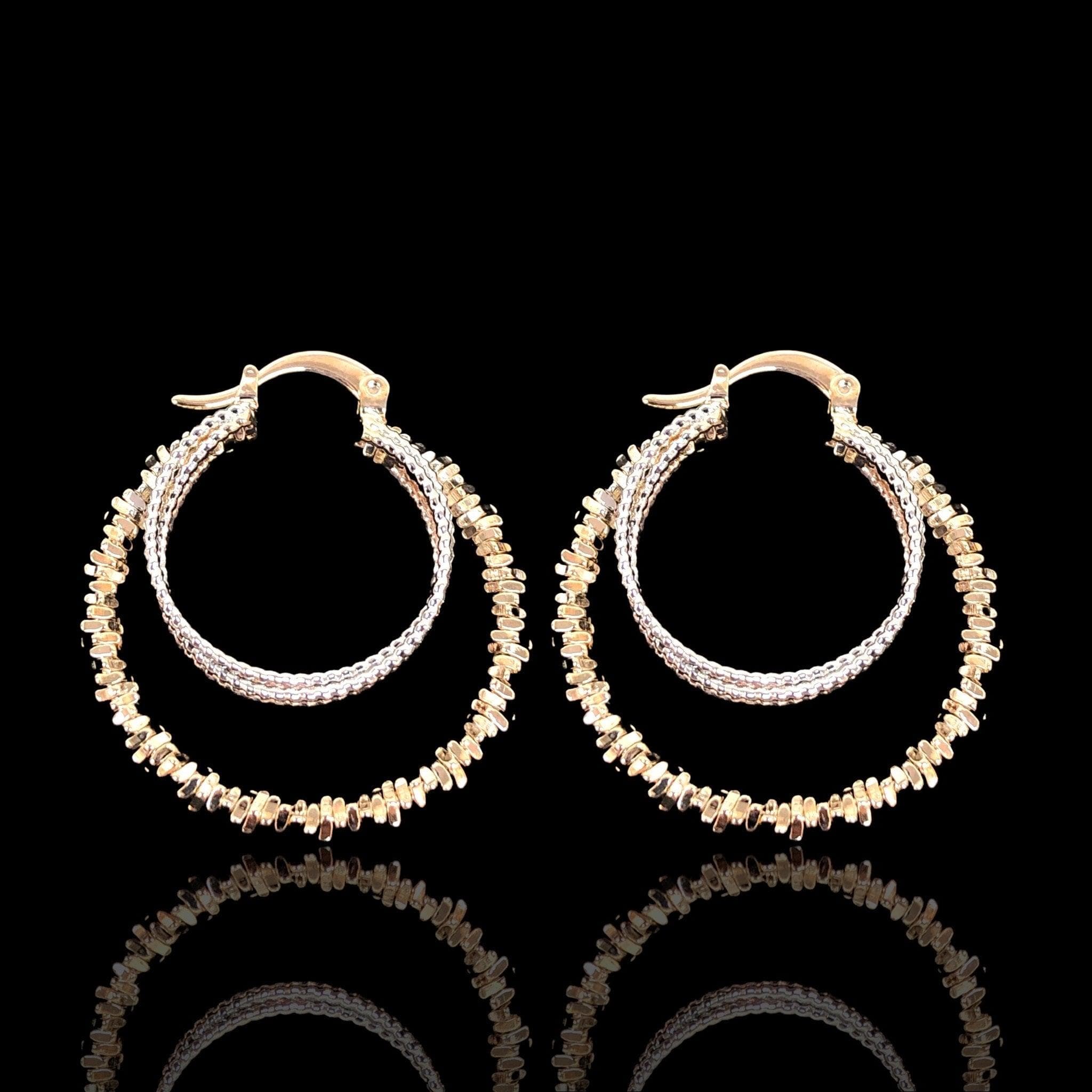 OLE 0413 -18K Gold Filled Oro Laminado EARRINGS - KUANIA