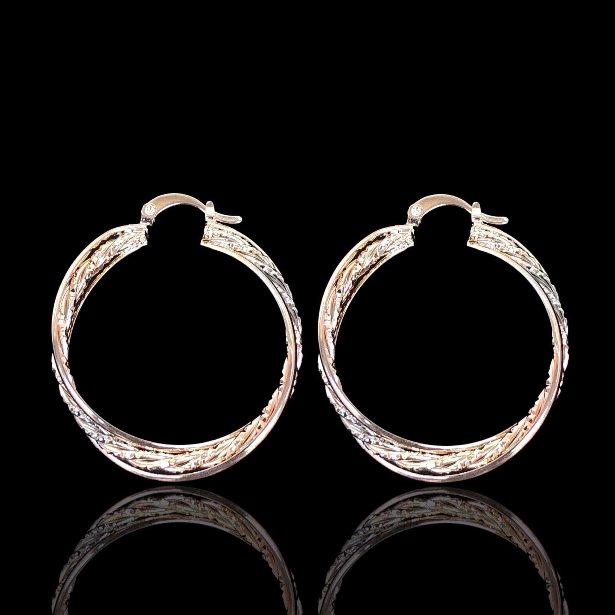OLE 0418 -18K Gold Filled Oro Laminado EARRINGS - KUANIA