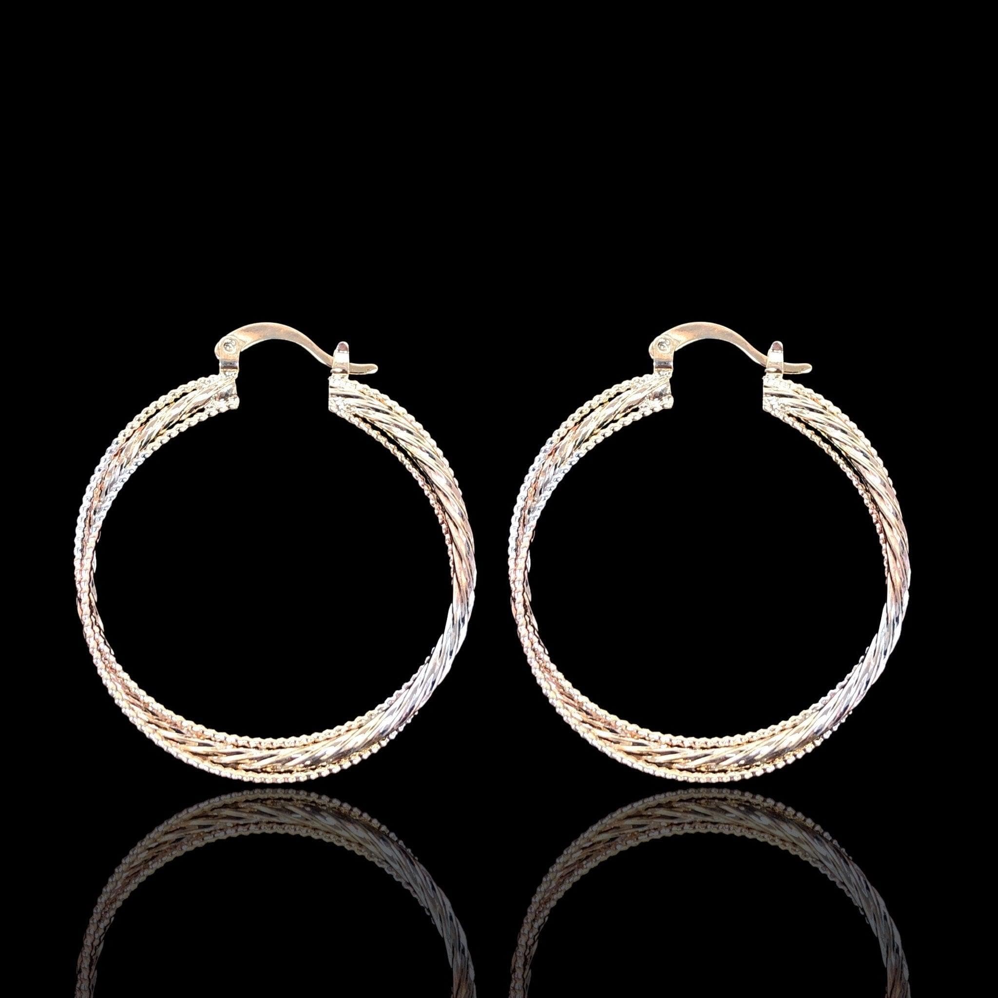 OLE 0420 -18K Gold Filled Oro Laminado EARRINGS - KUANIA