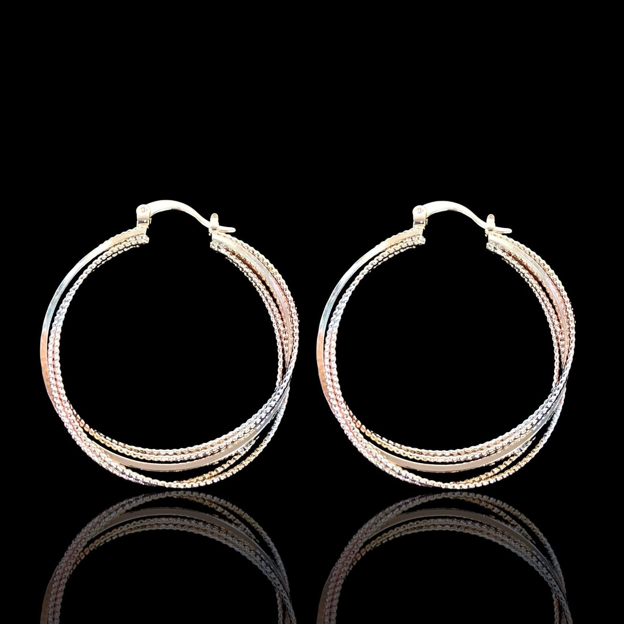 OLE 0421 -18K Gold Filled Oro Laminado EARRINGS - KUANIA
