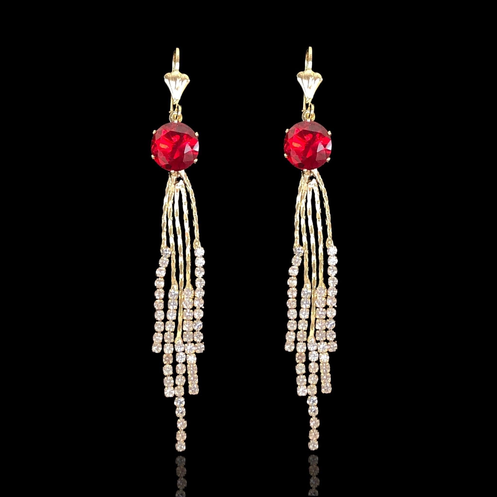 OLE 0424 -18K Gold Filled Oro Laminado EARRINGS, NEW - KUANIA