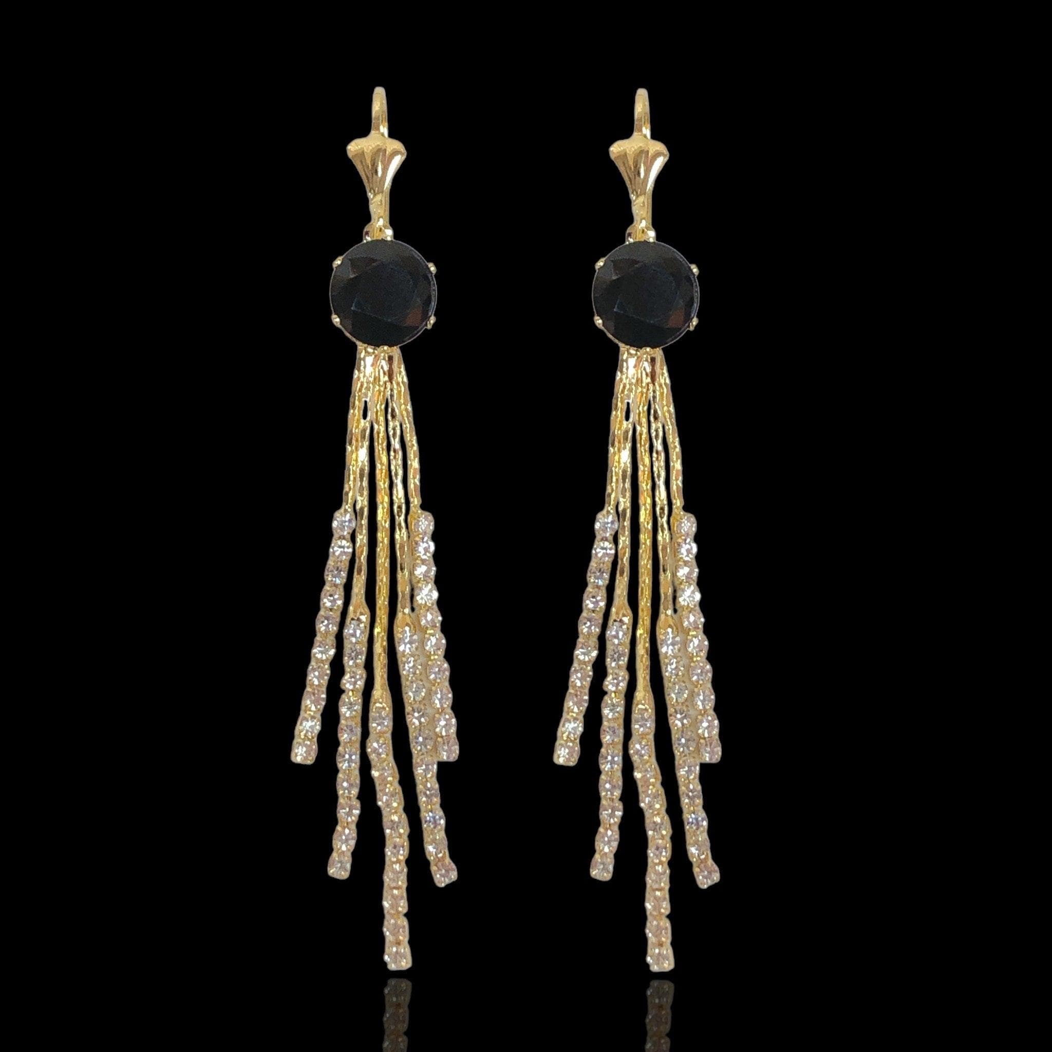 OLE 0424 -18K Gold Filled Oro Laminado EARRINGS, NEW - KUANIA