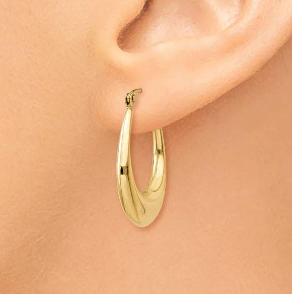 OLE 0425 -18K Gold Filled Oro Laminado EARRINGS, NEW - KUANIA