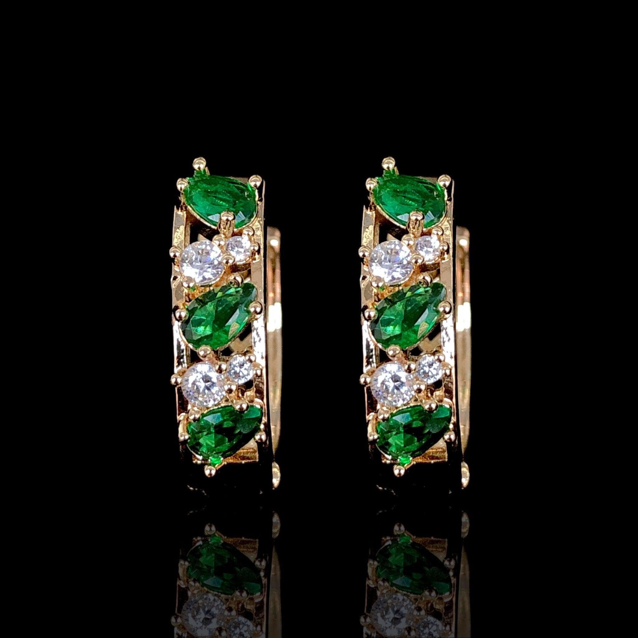 OLE 0431 -18K Gold Filled Oro Laminado EARRINGS - KUANIA